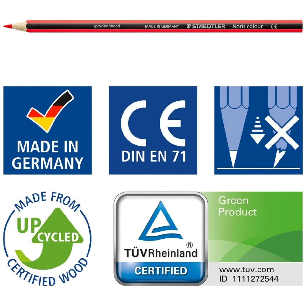 6 Staedtler Noris Coloured Pencils 12 Pack, 6 of 7