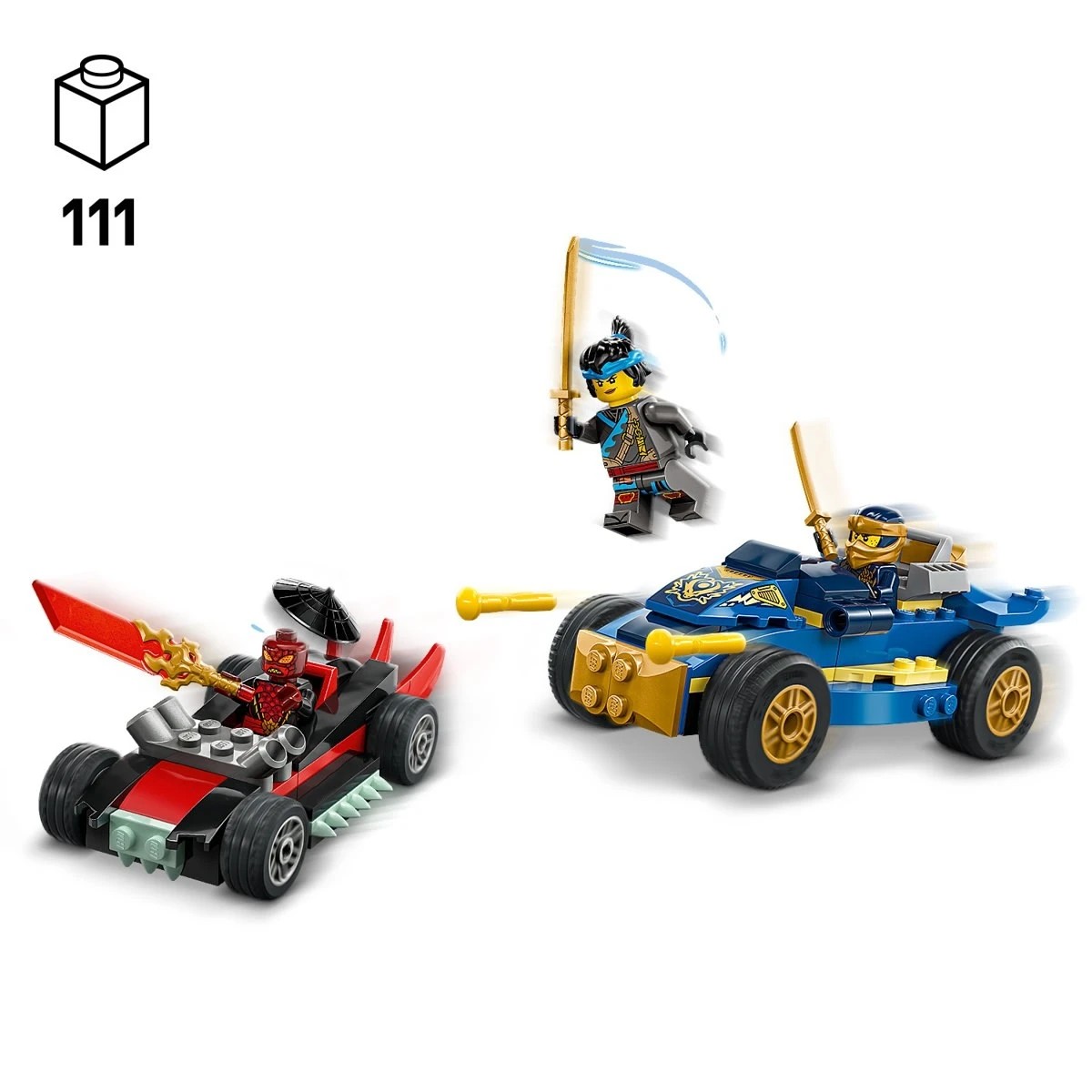 10 LEGO NINJAGO Rogue vs. Drix Race Car Duel 71840, 10 of 11