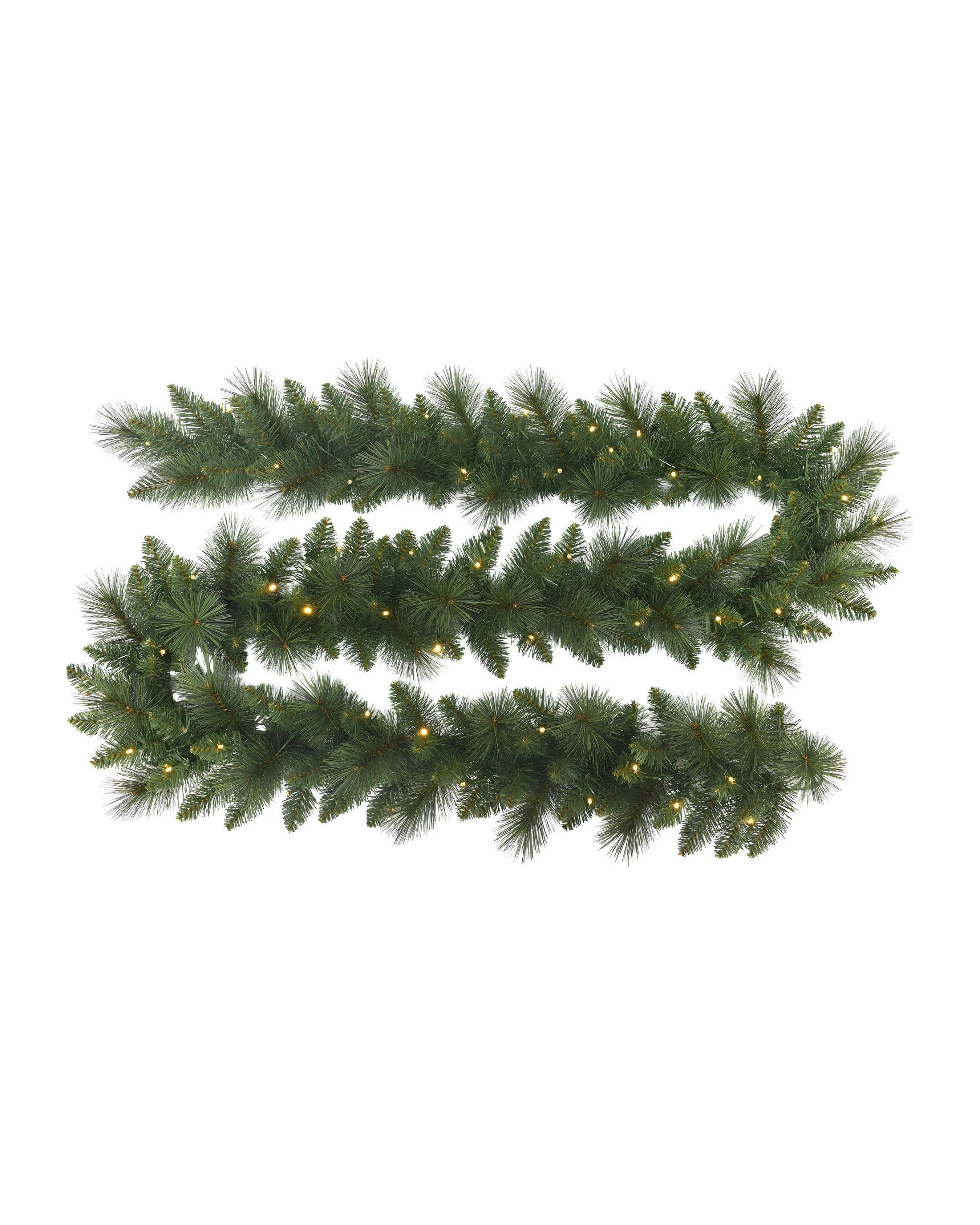 1 Christabelle 2.7m Christmas Garland With Led Lights - Dorset Pine Mantle Decoration Ornament, 1 of 2
