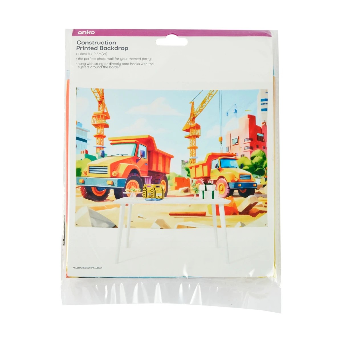 7 Construction Printed Backdrop, 7 of 7