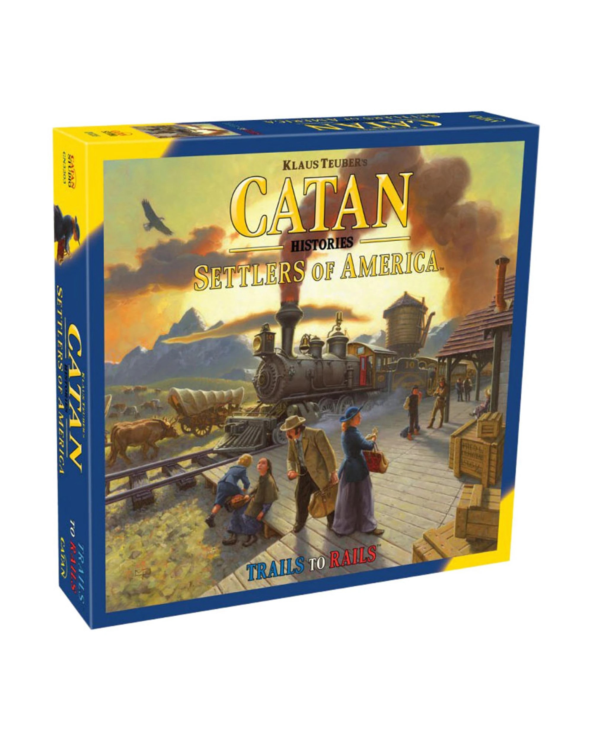 1 Catan Histories: Settlers of America Trails to Rails Board Game, 1 of 3