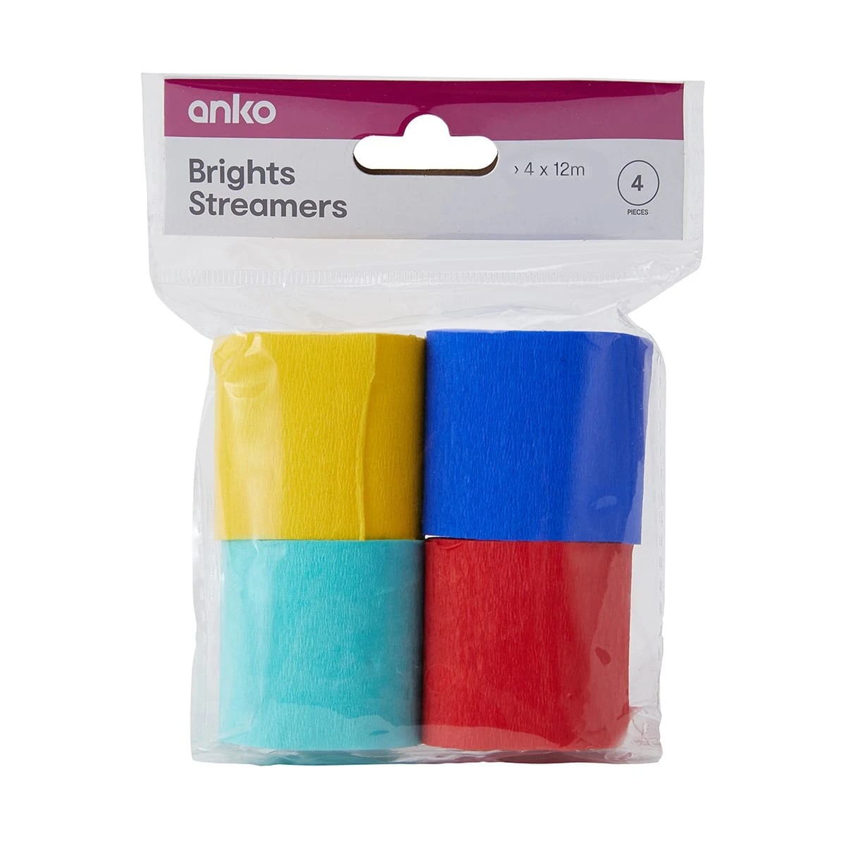 4 4 Pack Brights Streamers, 4 of 4