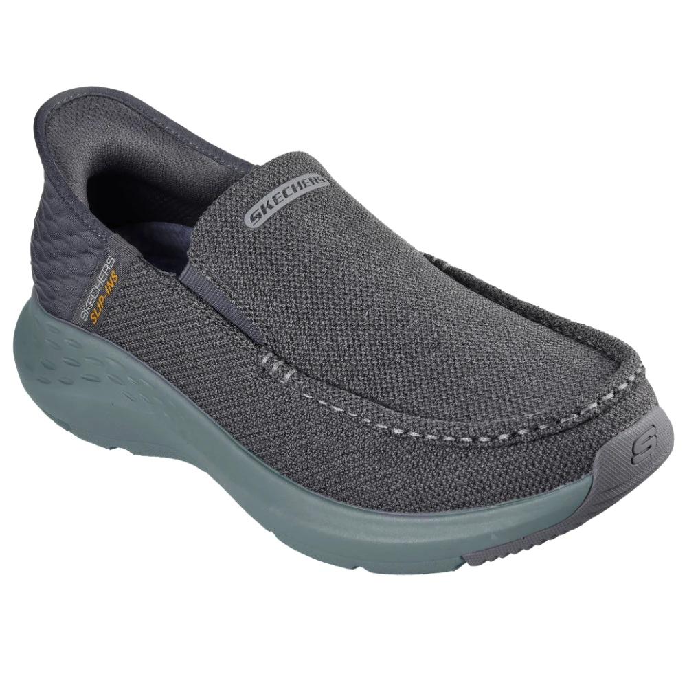 1 Skechers Men's Parson Ralvern Slip-In Sneakers, Grey Size 8 GREY, 1 of 4