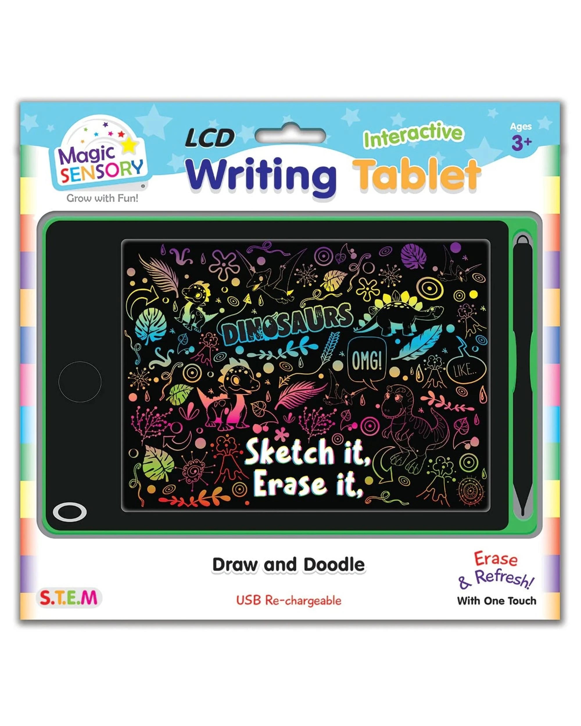 1 Magic Sensory Interactive LCD Writing Tablet - Green Dinosaur - Green, 1 of 6