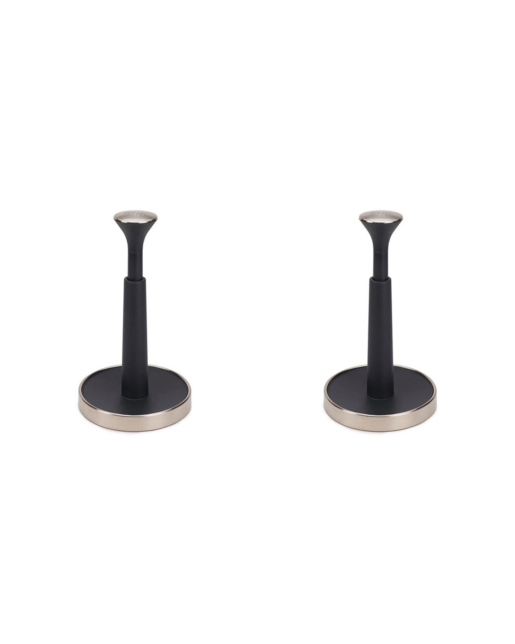 1 Joseph Joseph Push Tear Kitchen Roll Holder Push Down Lock Mechanism 2PK - Grey, 1 of 7
