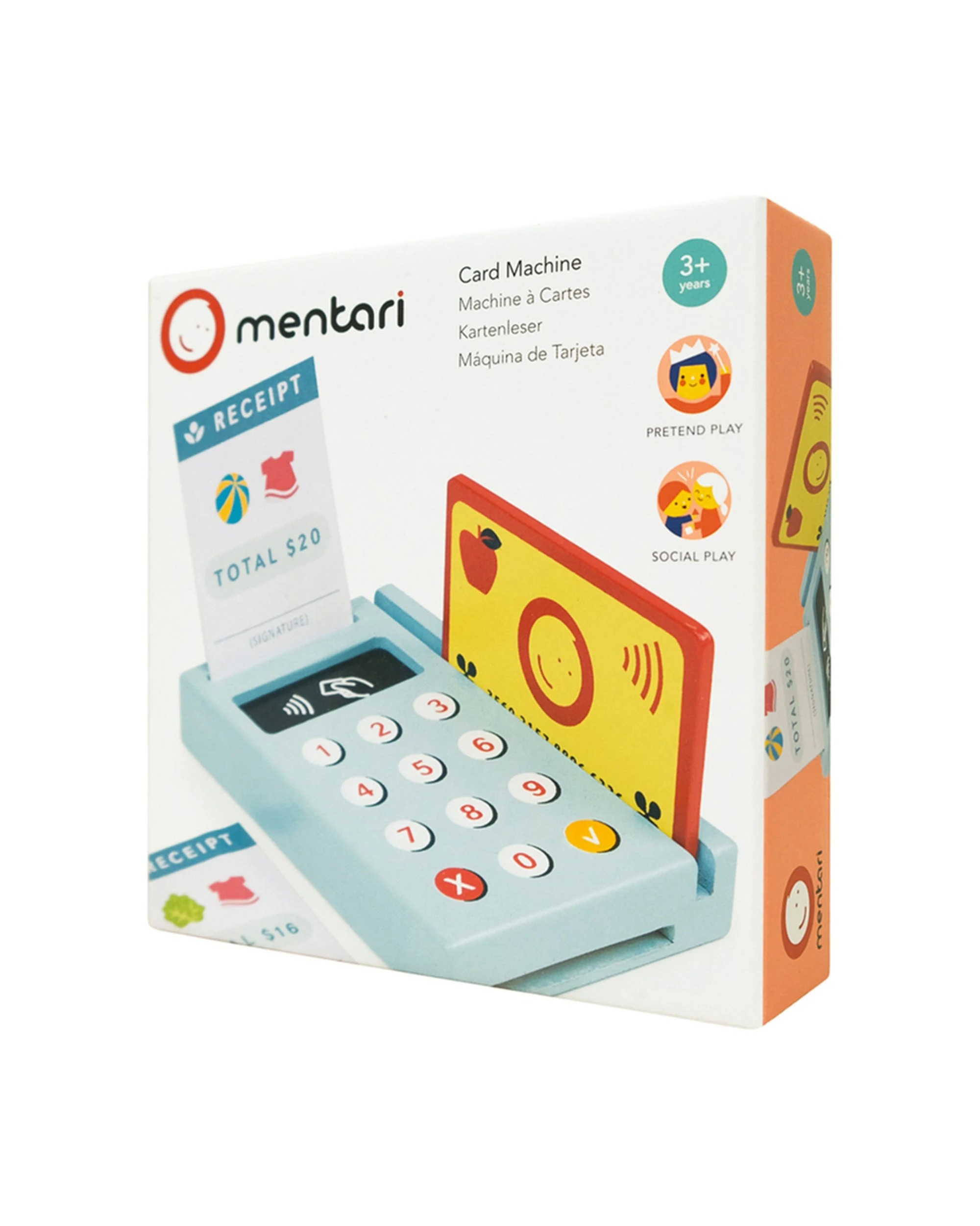 Mentari Card Machine Mobile Phone Wooden Toy Set Pretend Play - Multi ...
