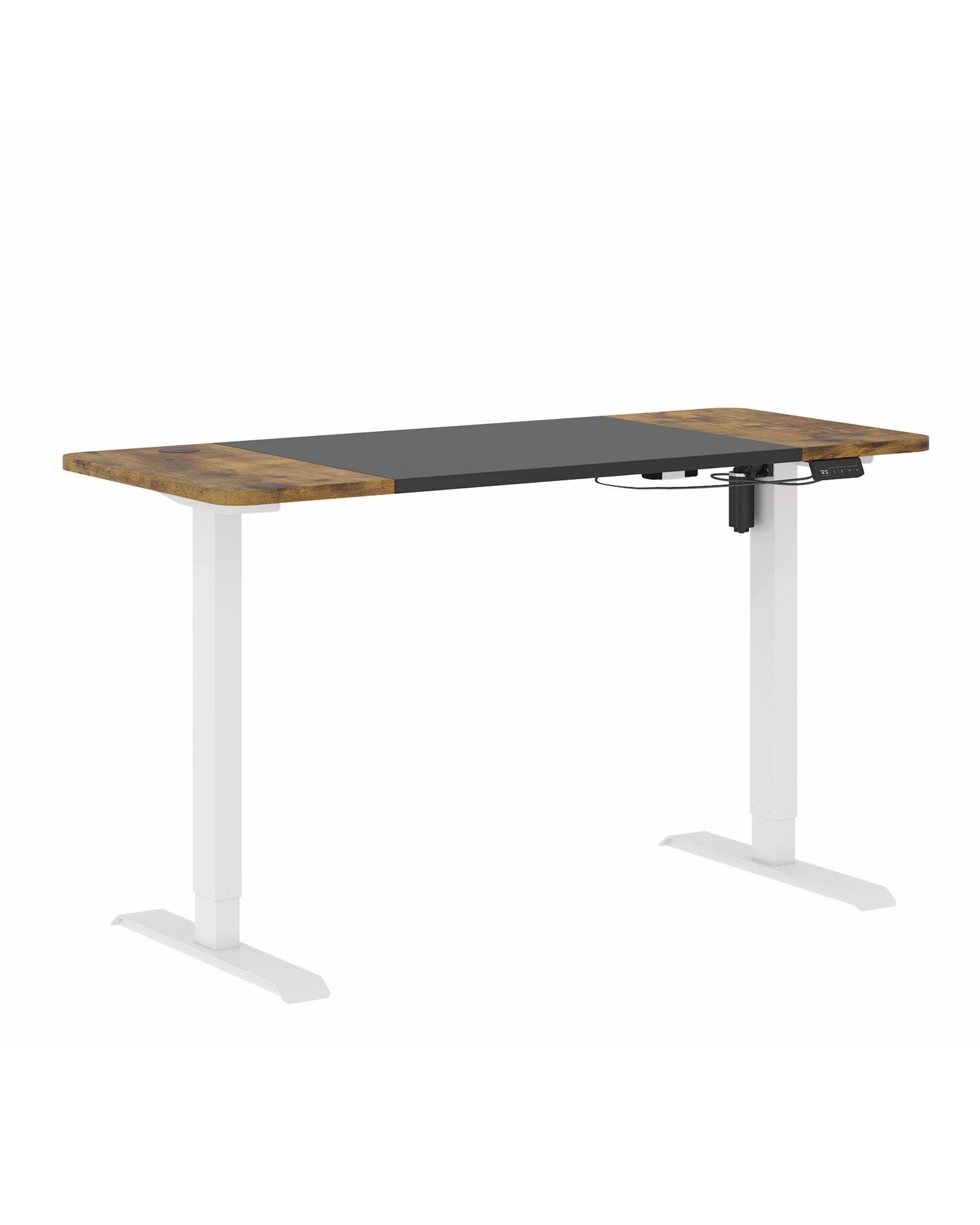 1 Advwin Electric Standing Desk Adjustable Height Ergonomic - Brown, 1 of 3