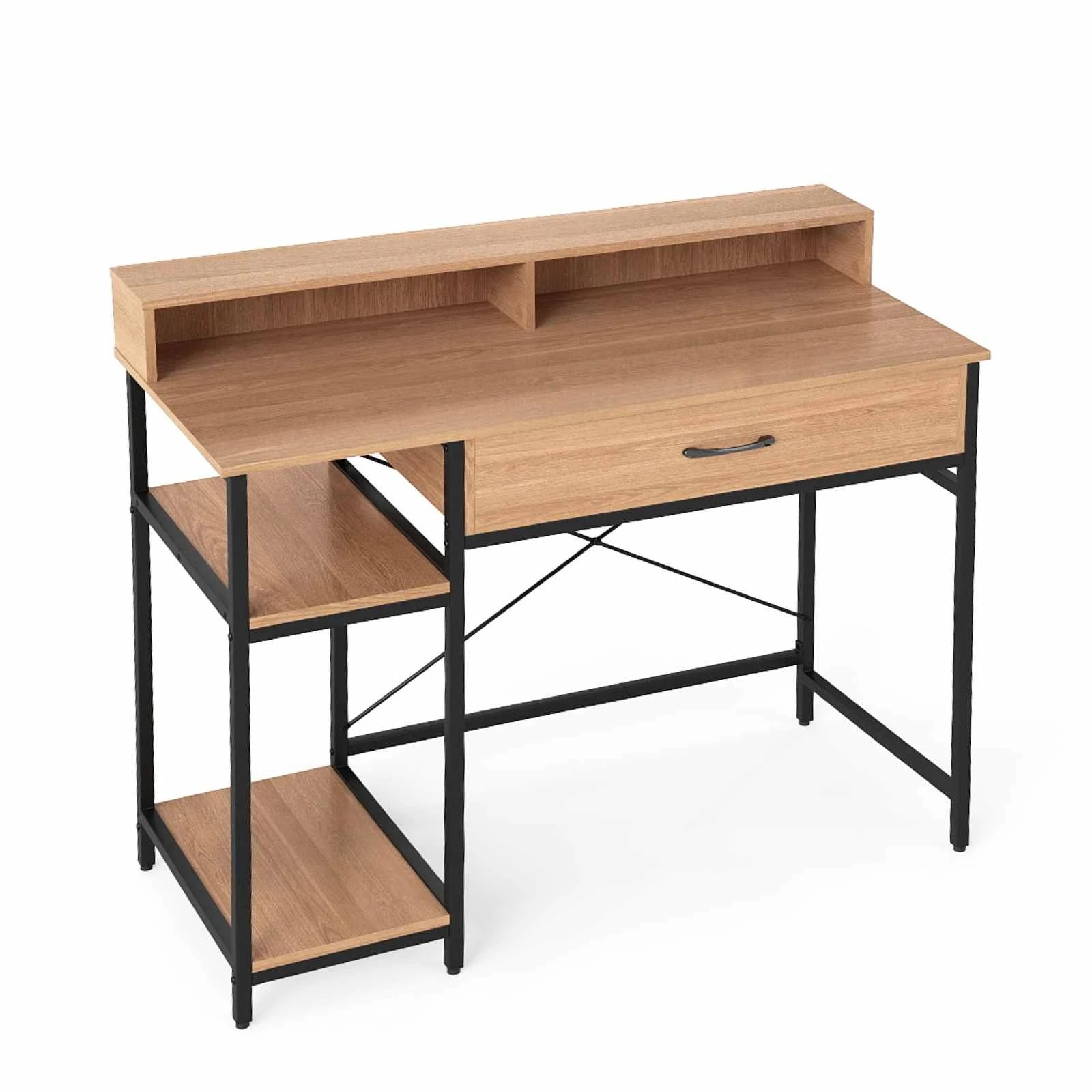 1 Costway Computer Desk Writing Table Home Office Workstation w/Drawer, 1 of 4