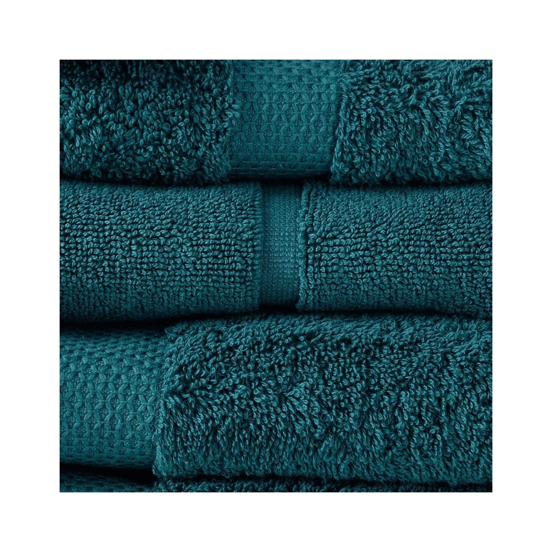 2 Canningvale 6pc Royal Splendour Bathroom Towel Set Azzurrite Teal.
 - Blue, 2 of 3