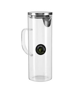 Lemon & Lime 1.8l 28cm Glass Cold/drinks/juice/water Fridge Jug/pitcher W/ Lid - C