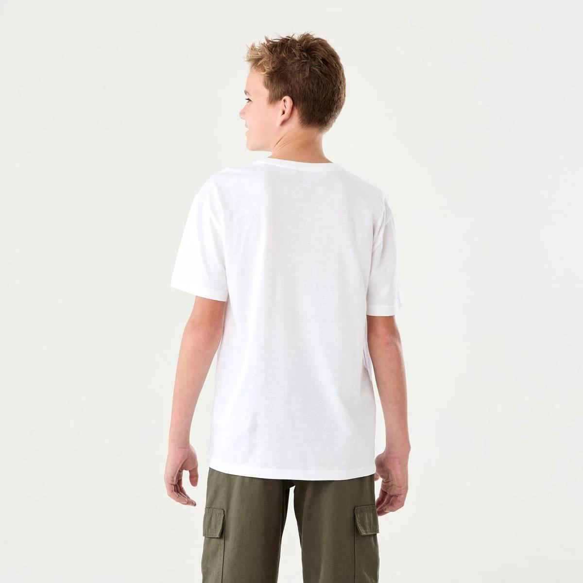 2 Short Sleeve Graphic Print T-shirt LA SKATE OF MIND WHITE, 2 of 7