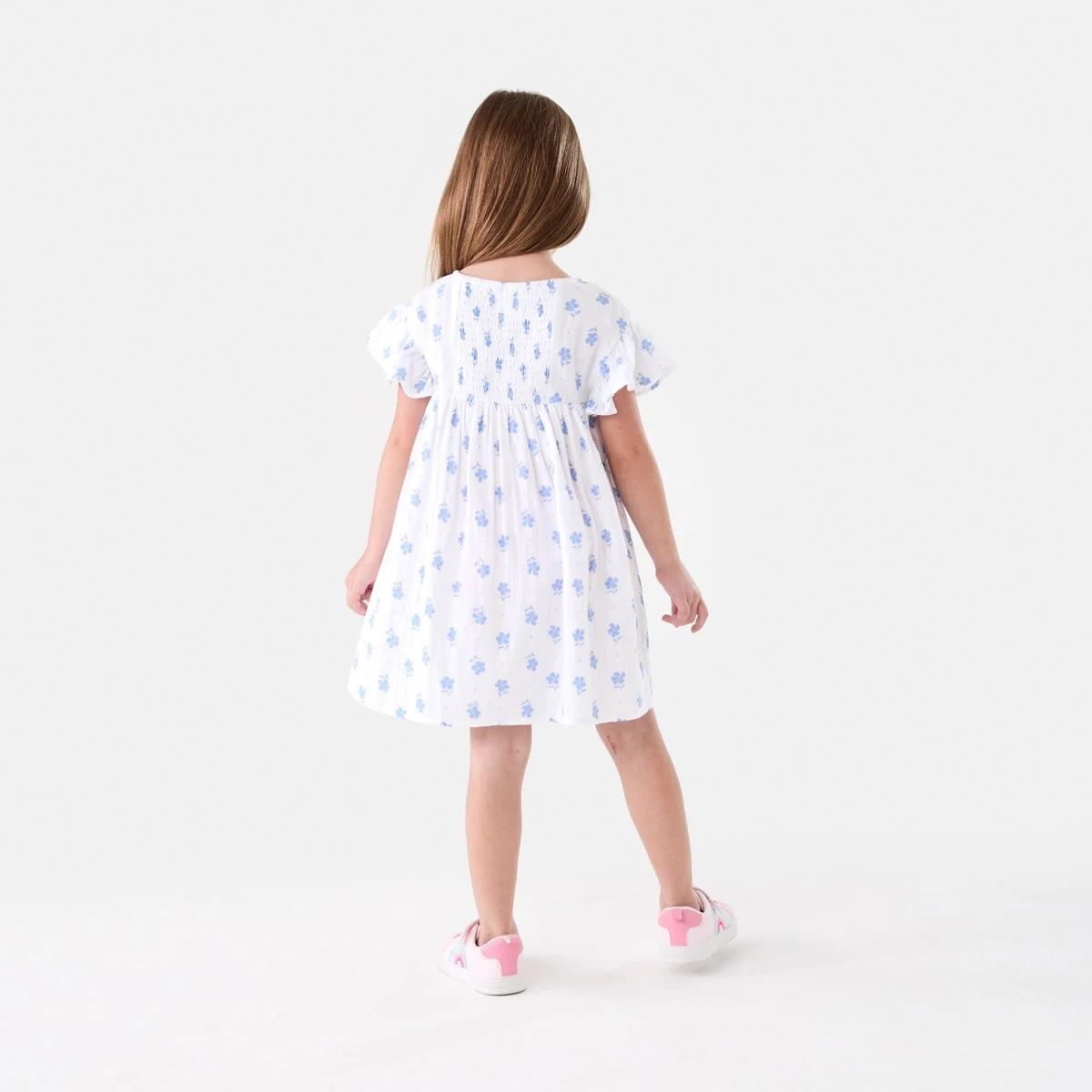 8 Woven Dress PANSY BLOOMS WHITE, 8 of 8