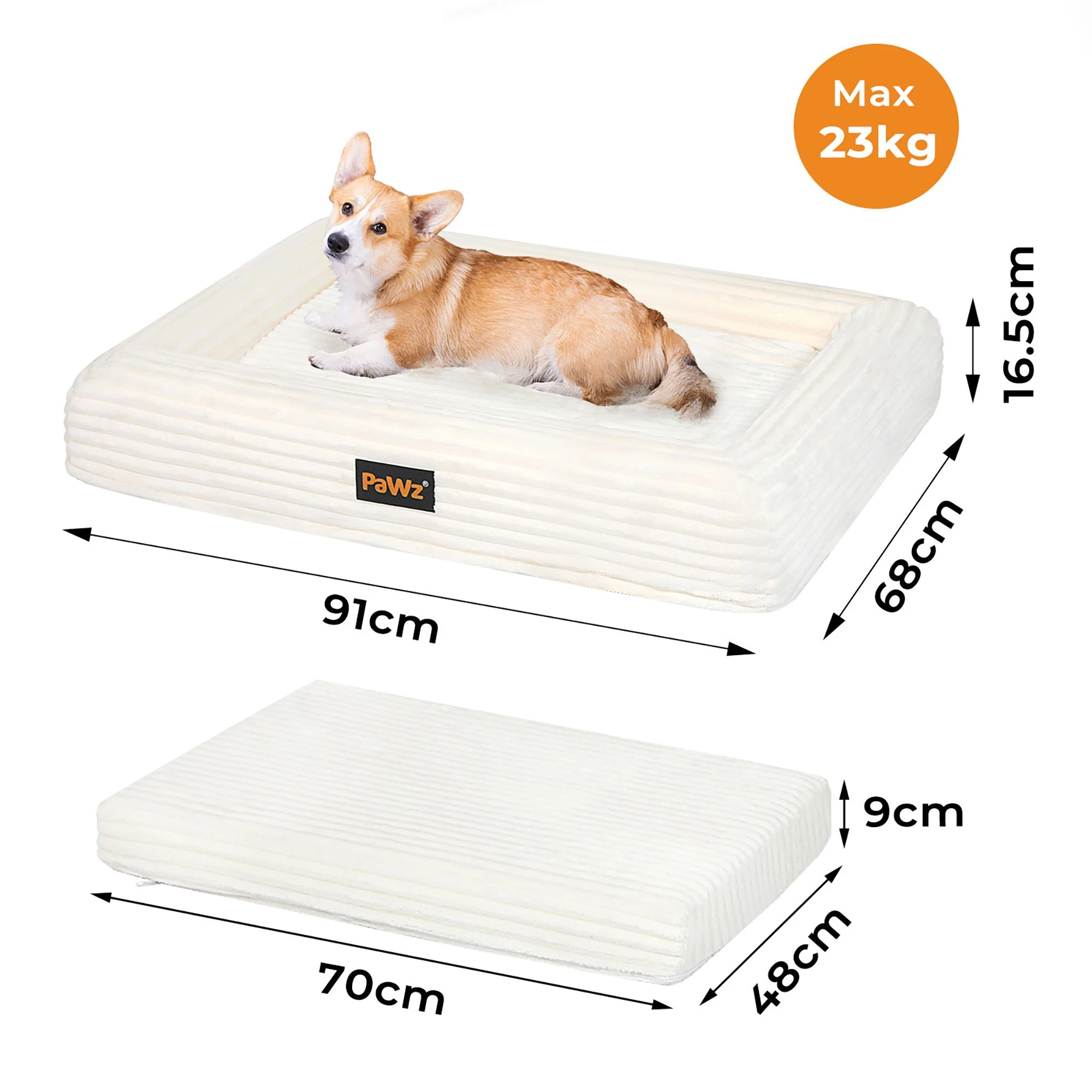 6 Pawz Corduroy Pet Bed Large, 6 of 7