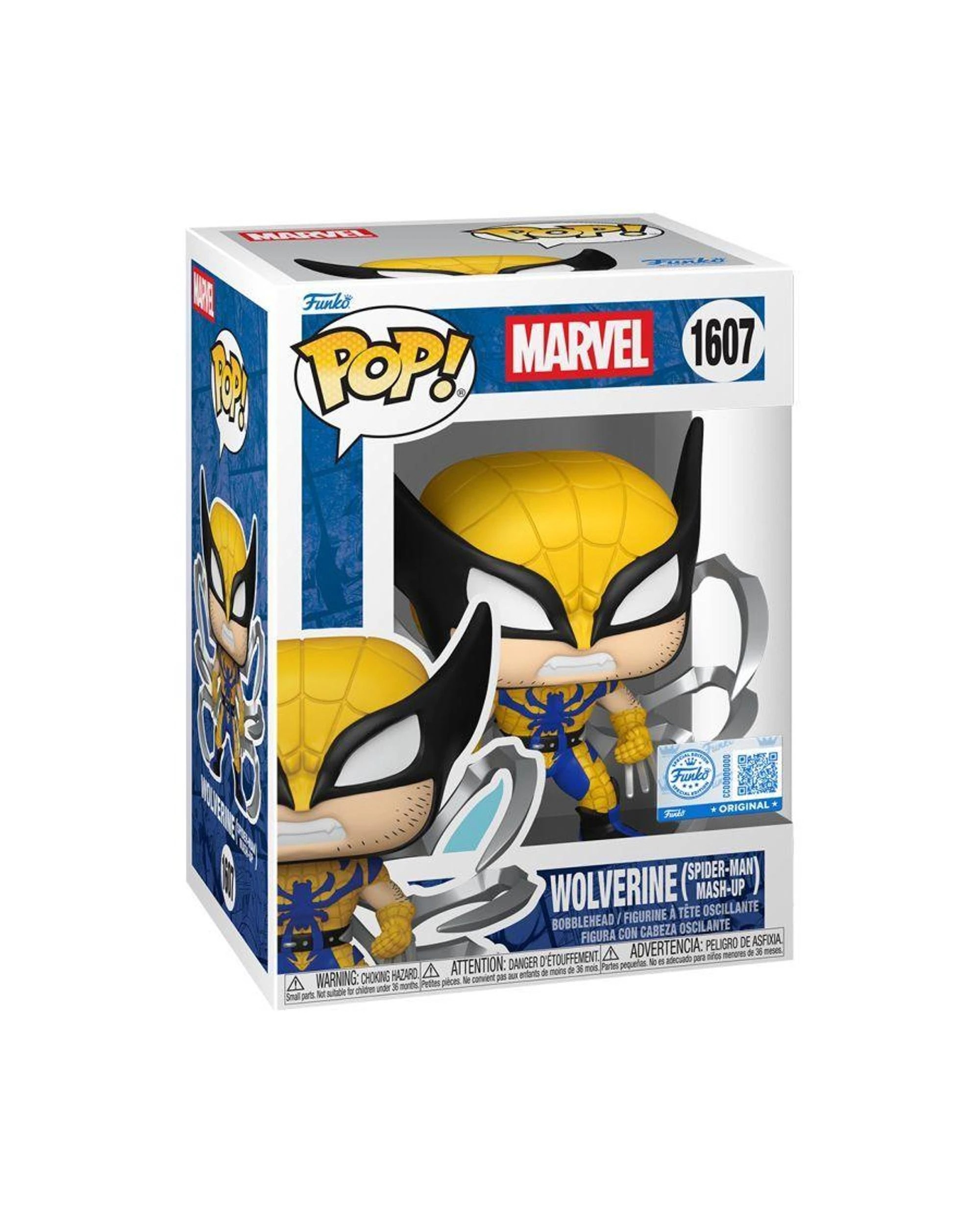 3 Marvel Comics Wolverine - Spider-Man Mash-Up -  Funko POP! Vinyl, 3 of 3