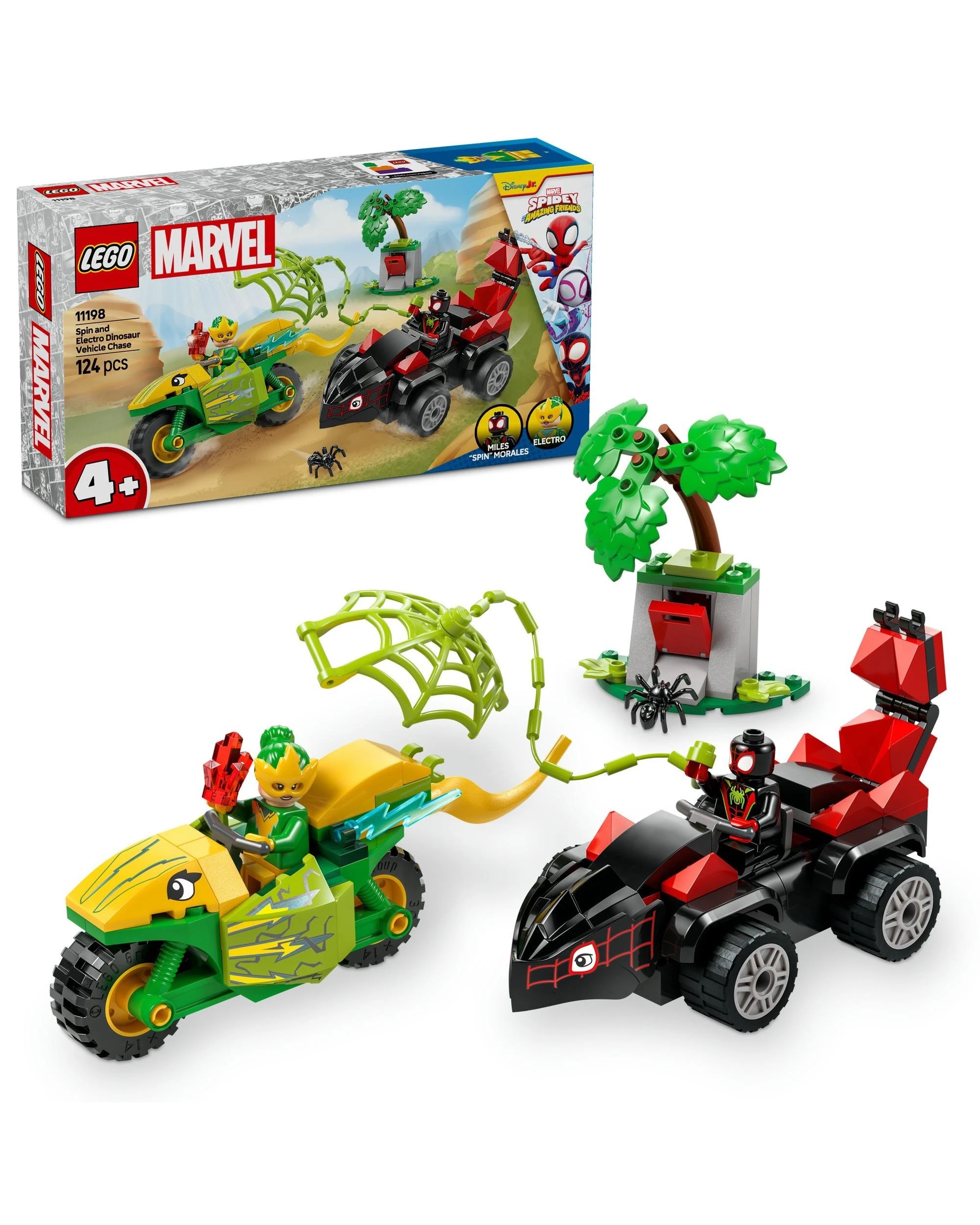 1 The LEGO Group LEGO Spidey Spin and Electro Dinosaur Vehicle Chase - 11198, 1 of 10