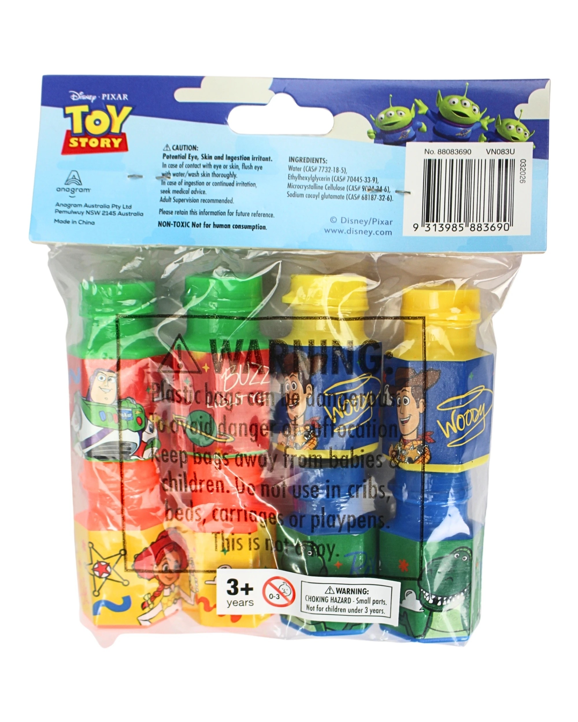3 Anagram 8pc Toy Story Mini Bubbles Kids Birthday Party Favour Set - Multi, 3 of 3