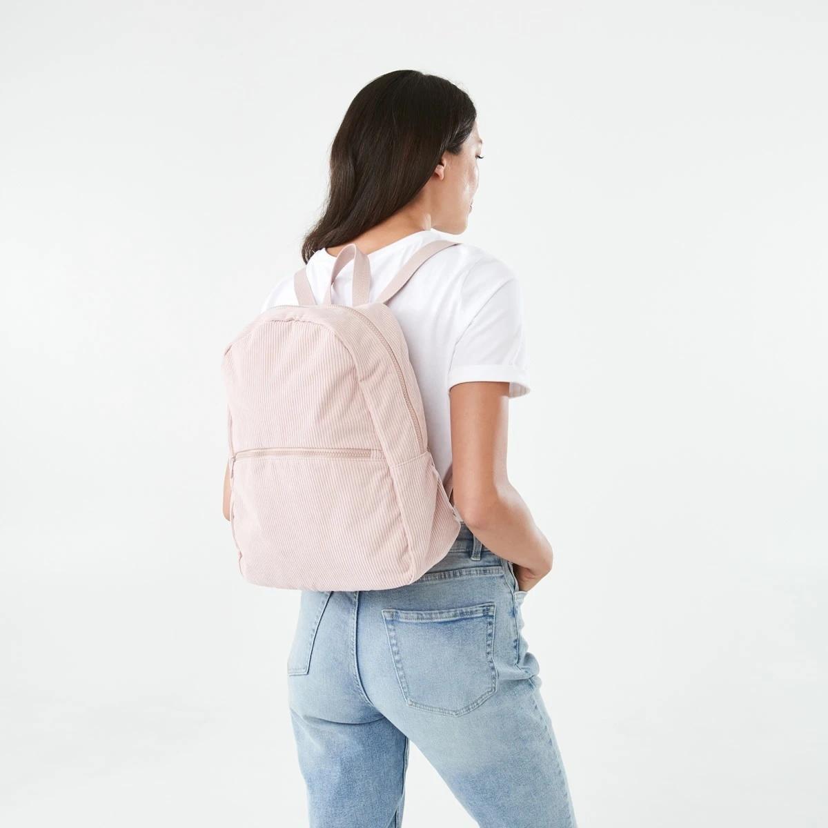 5 Corduroy Backpack Rose Pink, 5 of 5