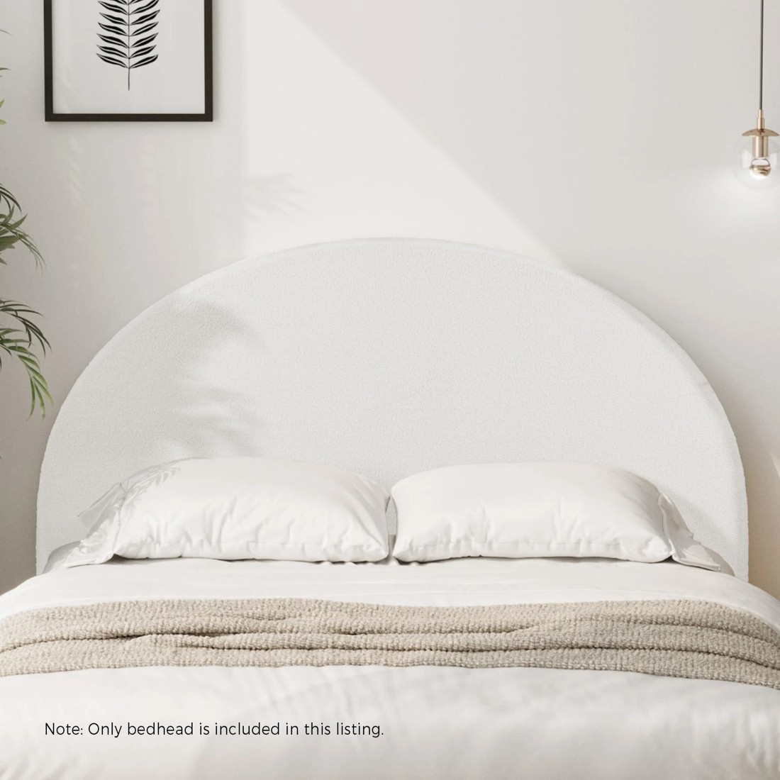 9 Oikiture Bed Head Queen Size Headboard Bedhead
 - White, 9 of 10