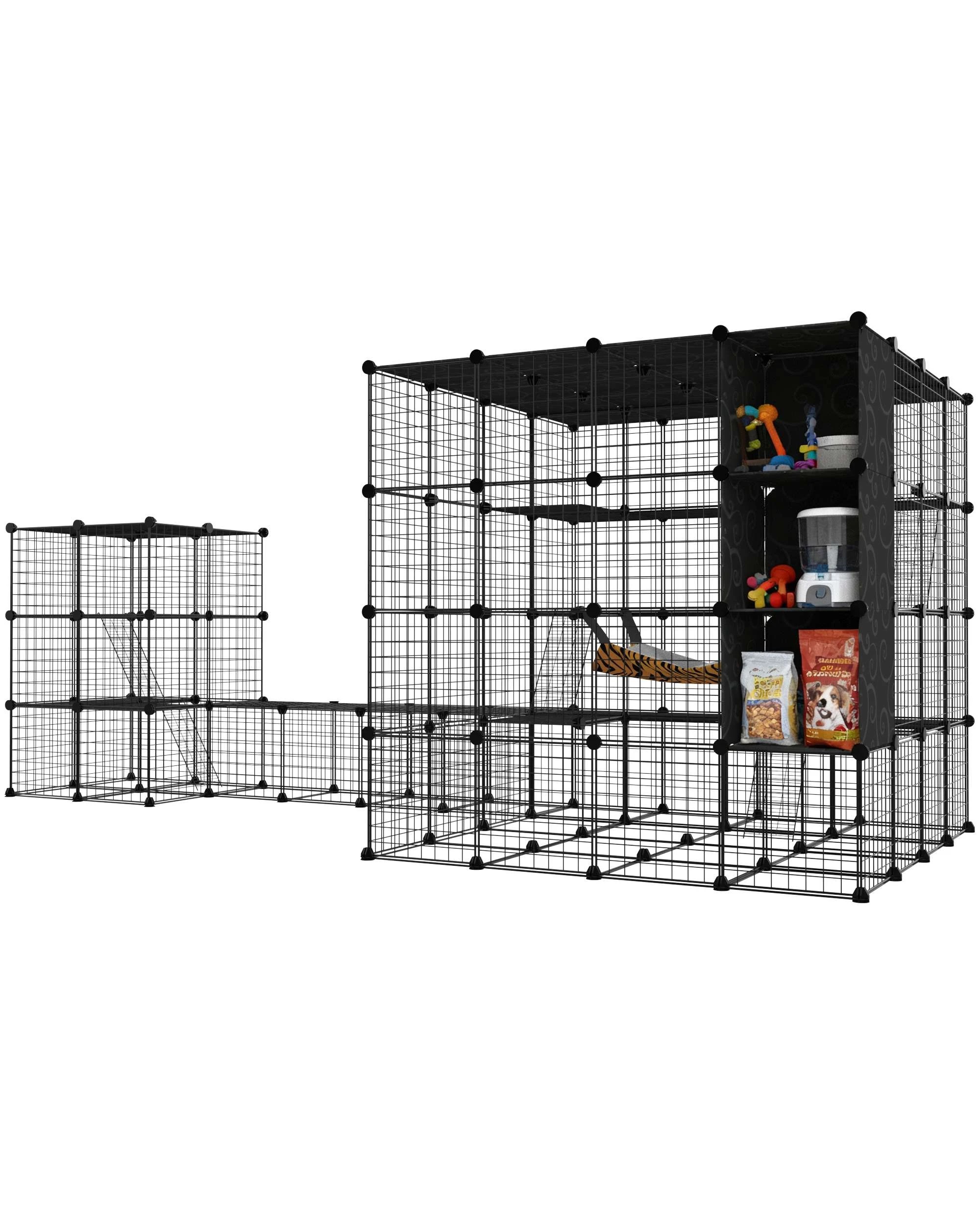1 Advwin Cat Cage Enclosure Pet House 3 Tier+4 Tier, 1 of 8