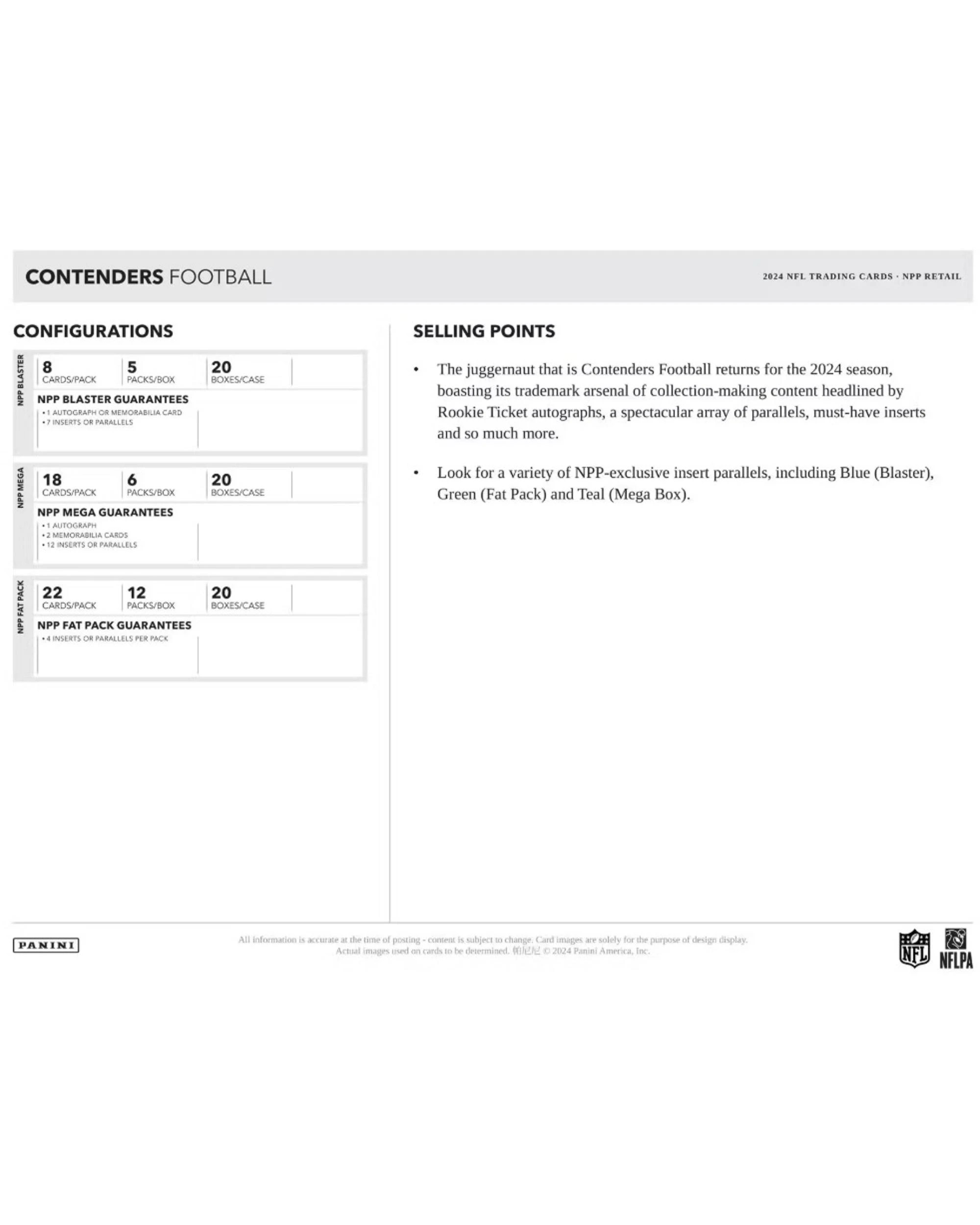 7 Panini 2024 NFL Contenders Football Retail Pack Box, 7 of 7