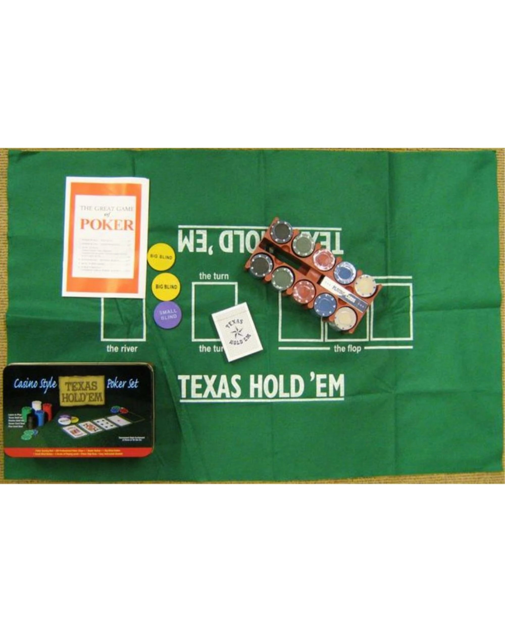 1 Landmark Concepts - Poker Chips - 200 Texas Holdem (Rectangular Tin), 1 of 1