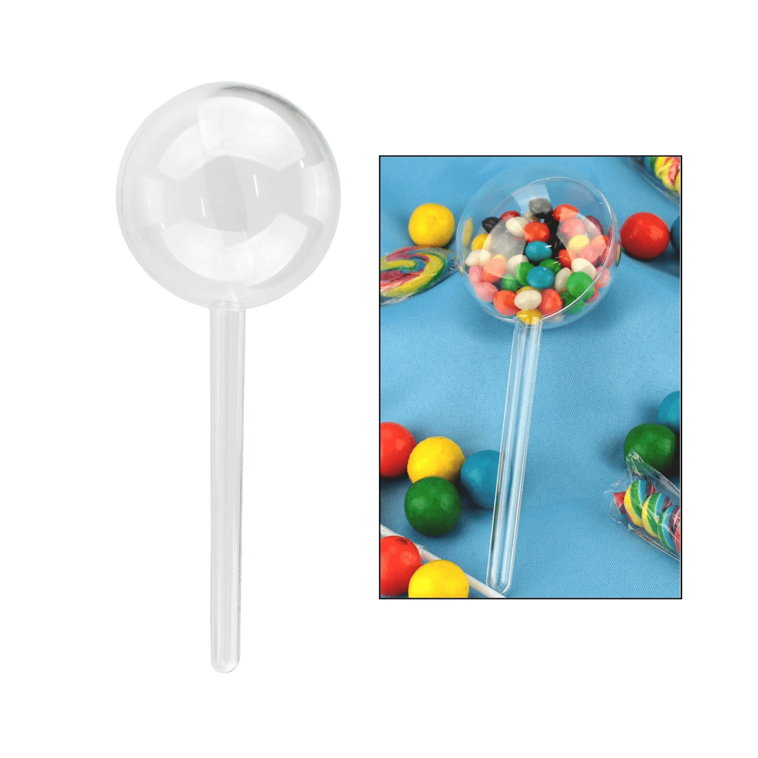 1 Party Maker Clear Plastic Fillable Lollipop, 1 of 5