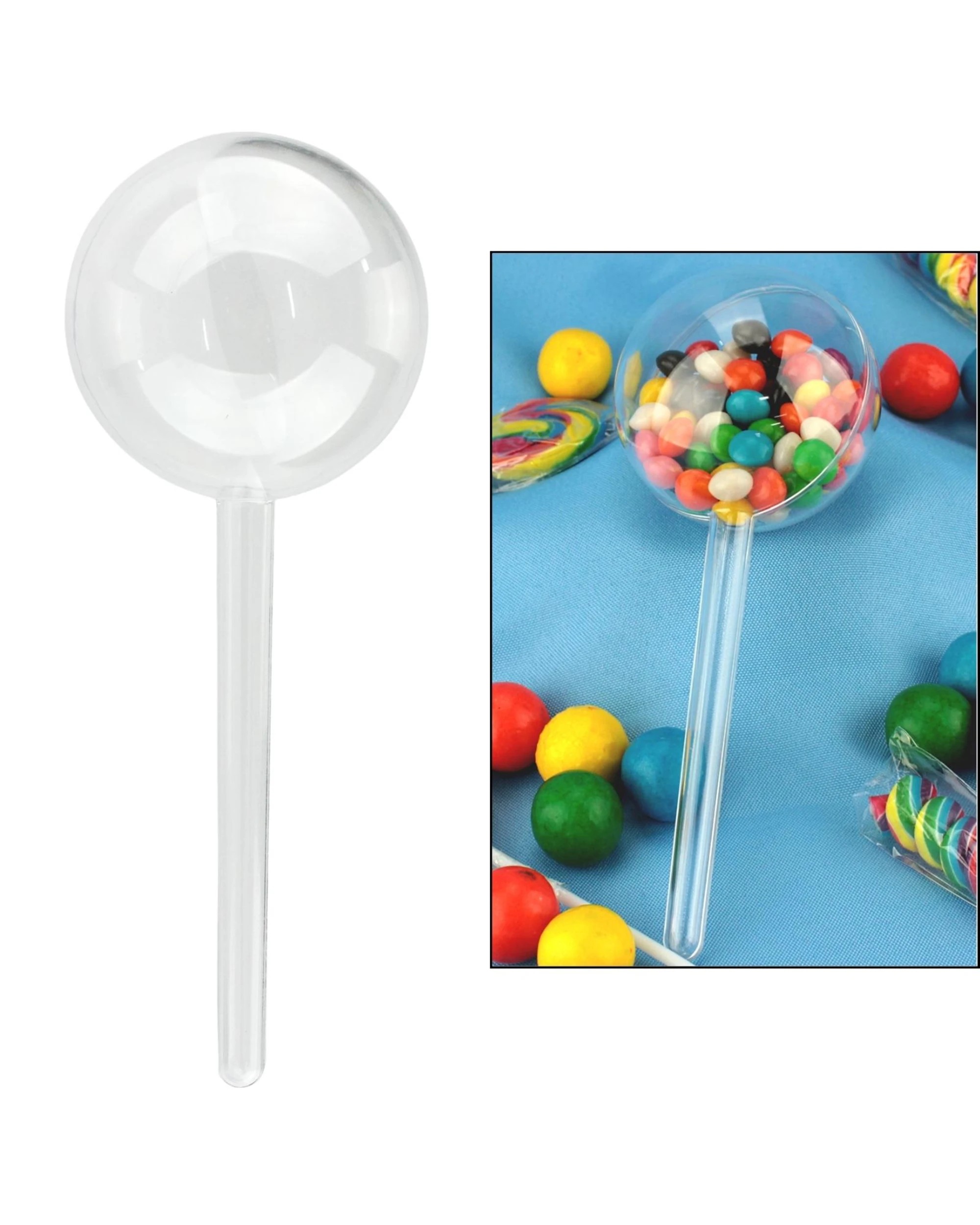 1 Partyrama Clear Plastic Fillable Lollipop, 1 of 5