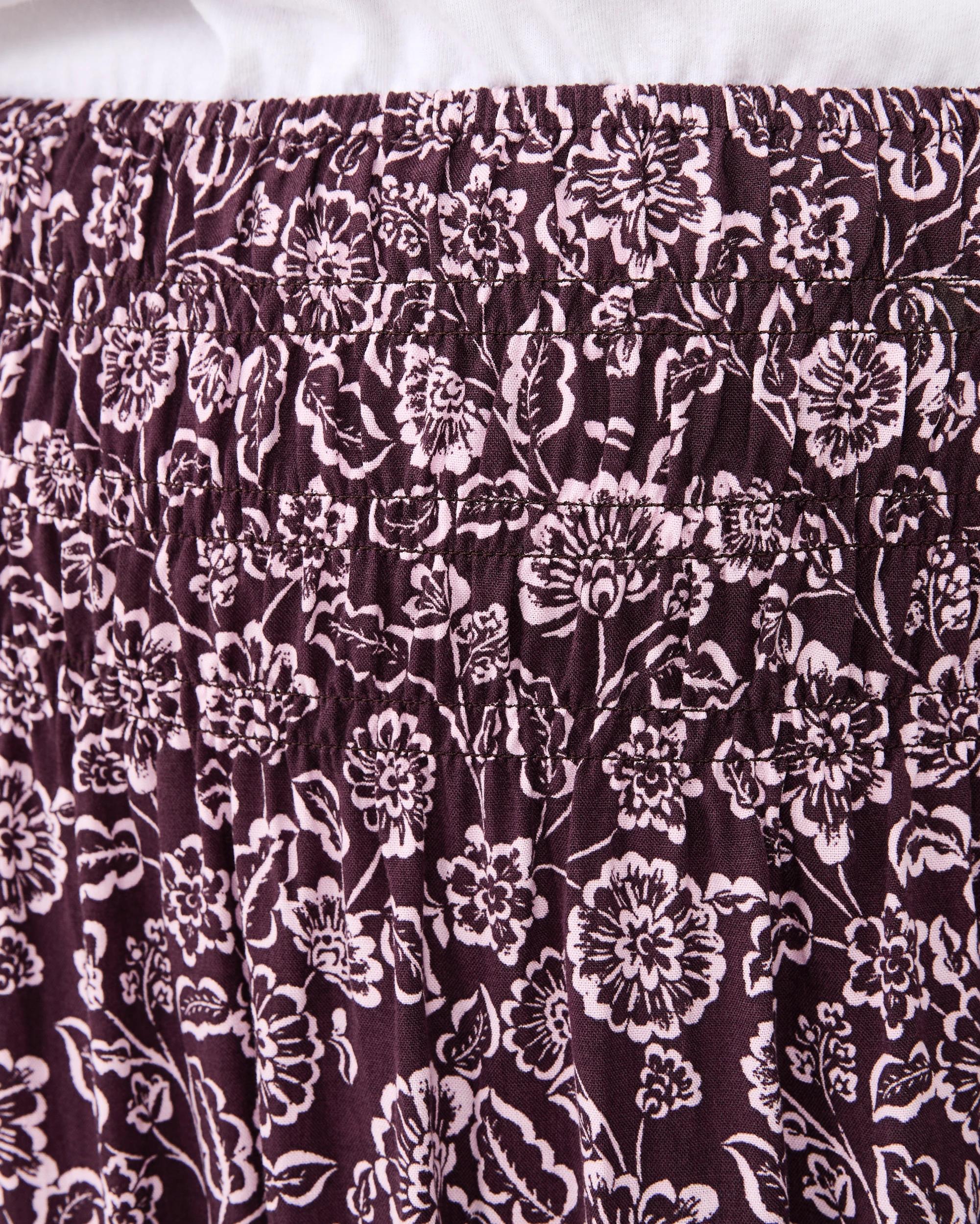 4 Curve Shirred Waist Midi Skirt Fdg Chintz, 4 of 5