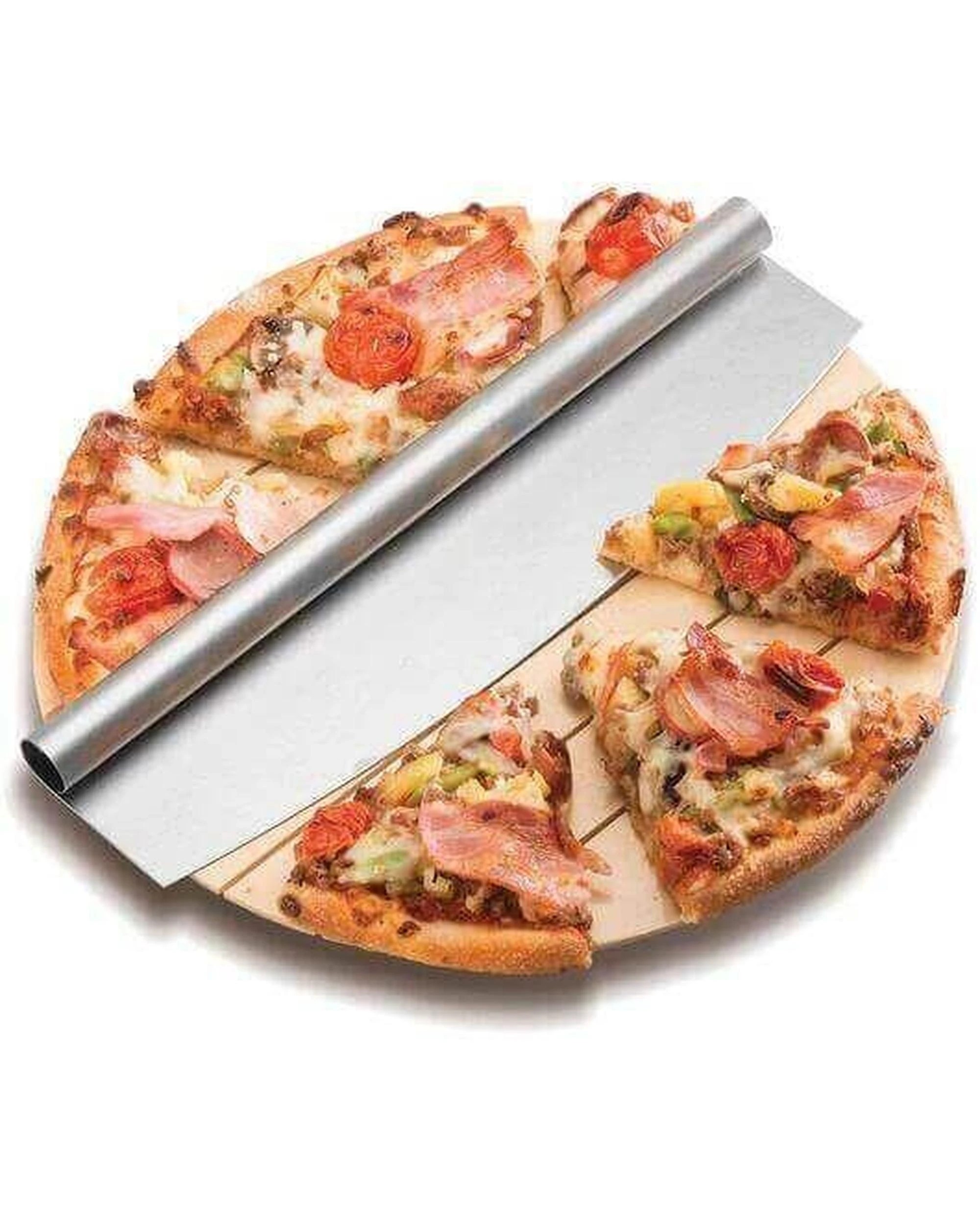 4 Flaming Coals Wooden Pizza Peel x 2 + Pizza Cutter, 4 of 8
