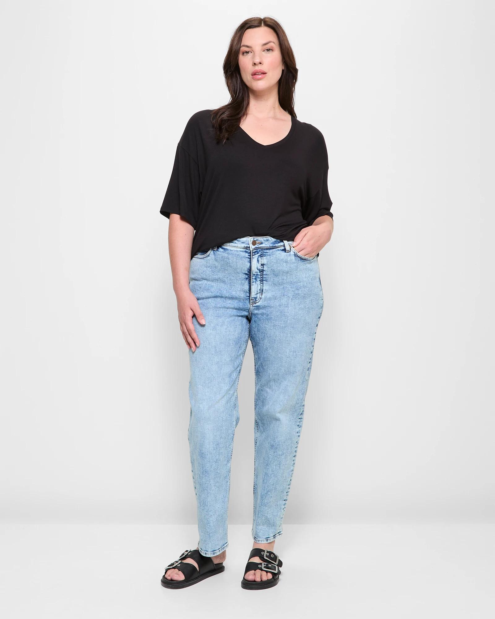 1 Target Plus Size Straight Cut Denim Jeans - Alexa DAYBREAK BLUE, 1 of 5