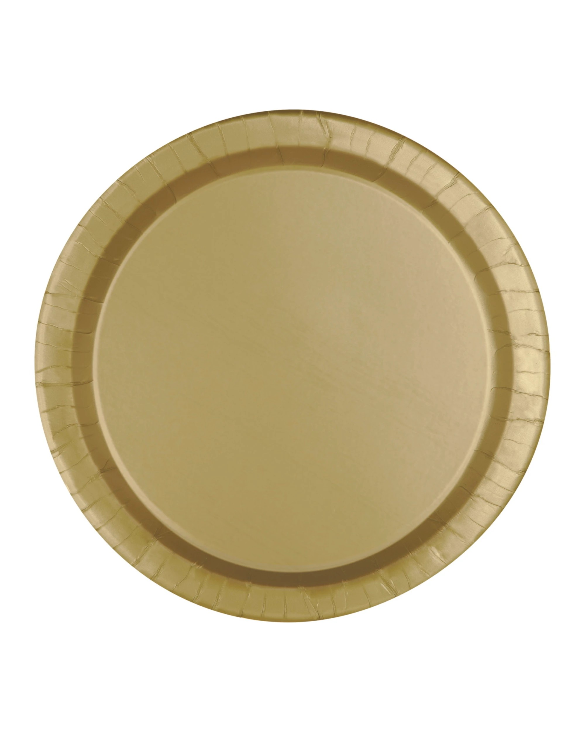 1 Unique Round Paper Plates 17cm Pack of 8 - Gold, 1 of 1