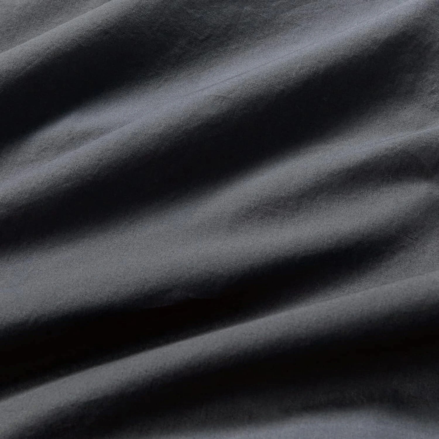 2 Gioia Casa Vintage Washed Cotton Quilt Cover Set Soft Breathable - Double Bed - Charcoal, 2 of 4