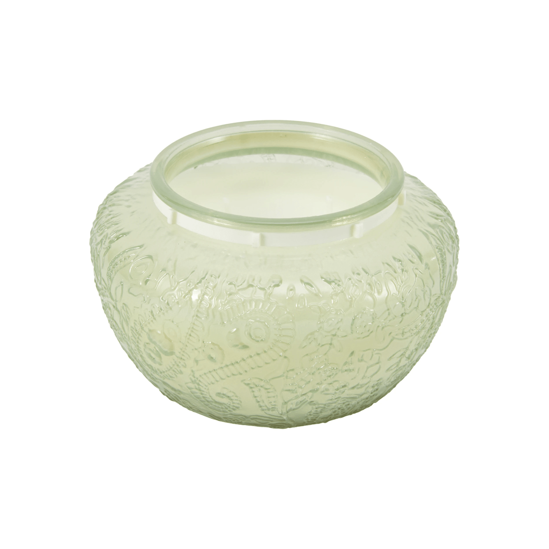 2 Green Embossed Candle, 2 of 6