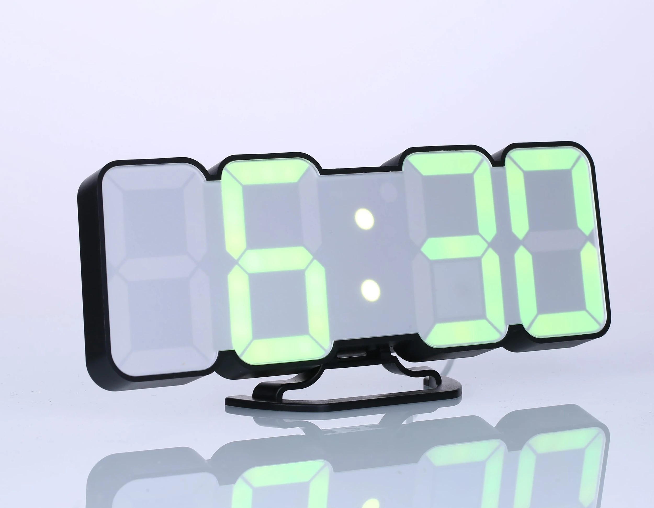 6 TODO LED Digital Alarm Clock 115 Colour Display USB Power Countdown Timer Remote - Black, 6 of 10