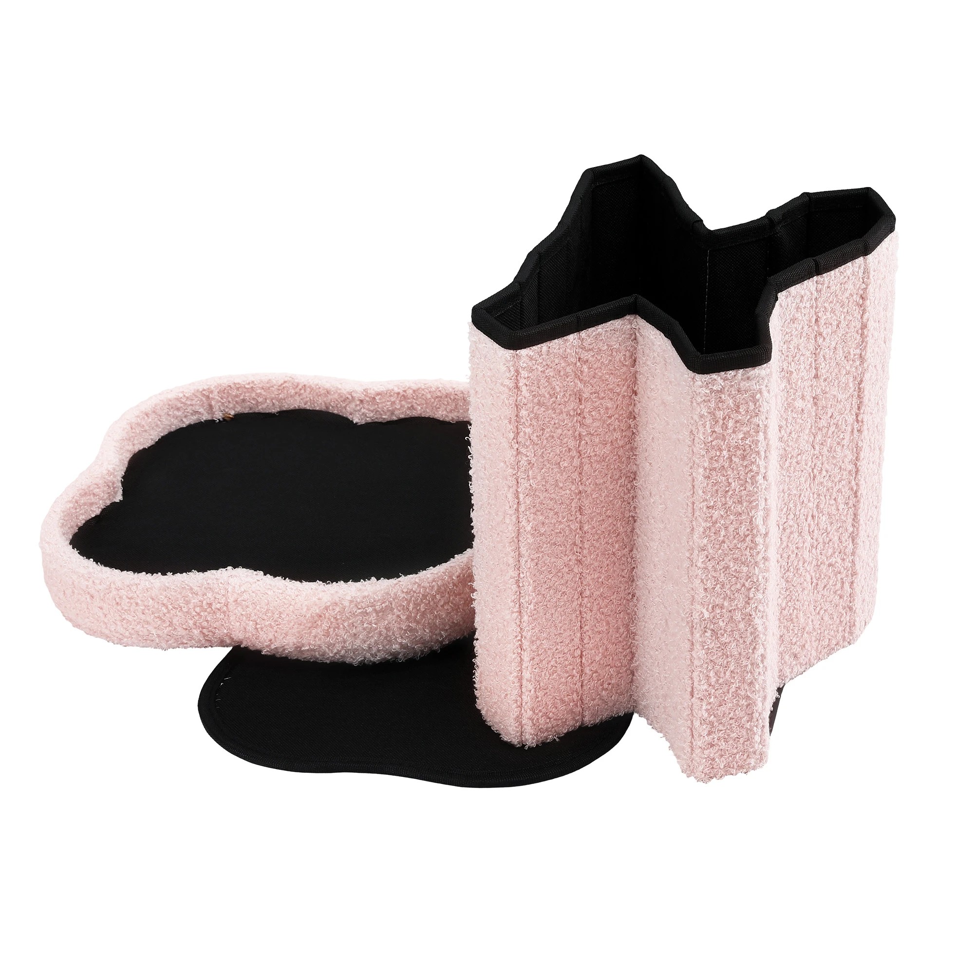 1 Artiss Storage Ottoman Foot Stool Foldable - Pink, 1 of 4