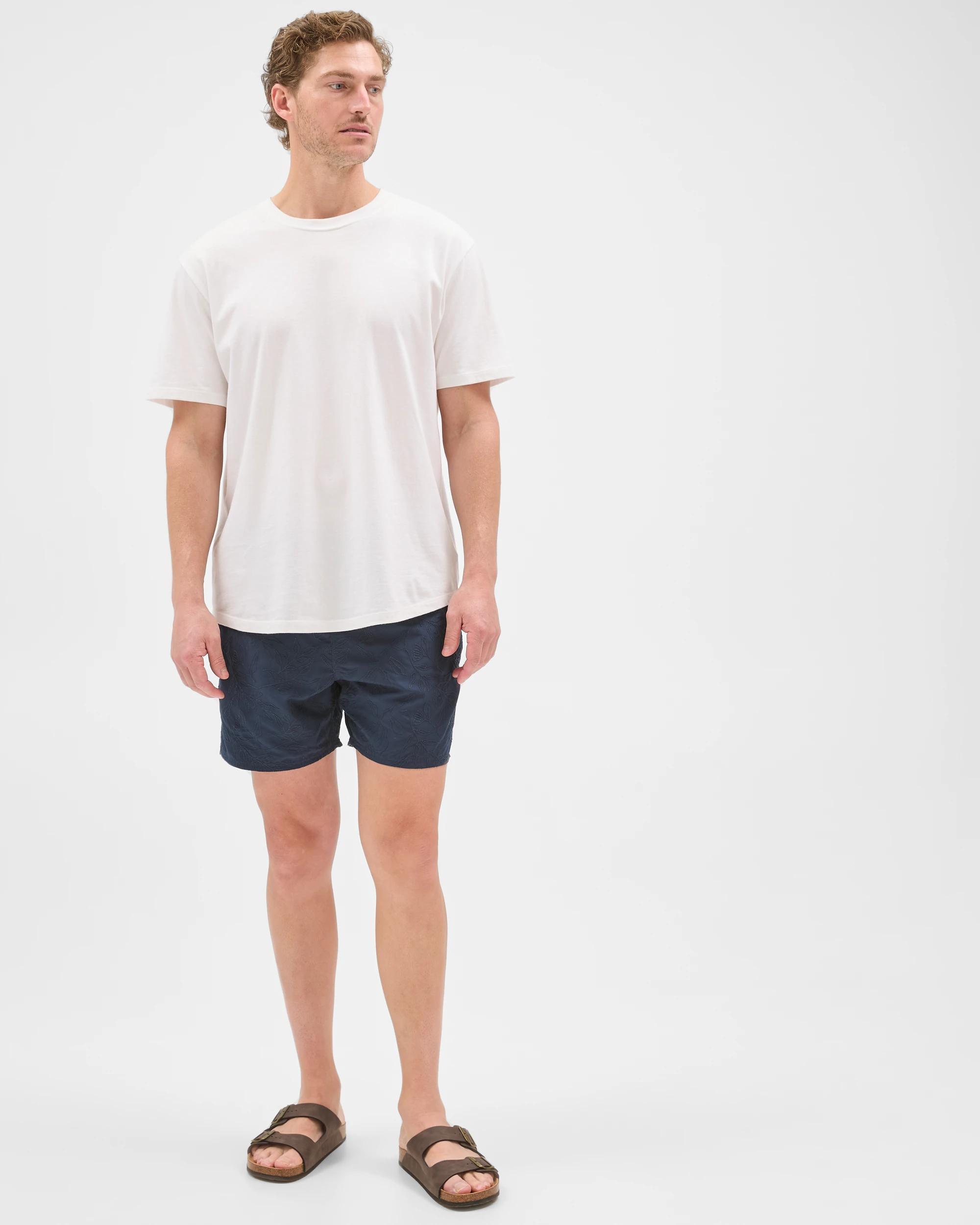 1 Target Man Embroidered Volley Shorts NAVY, 1 of 7