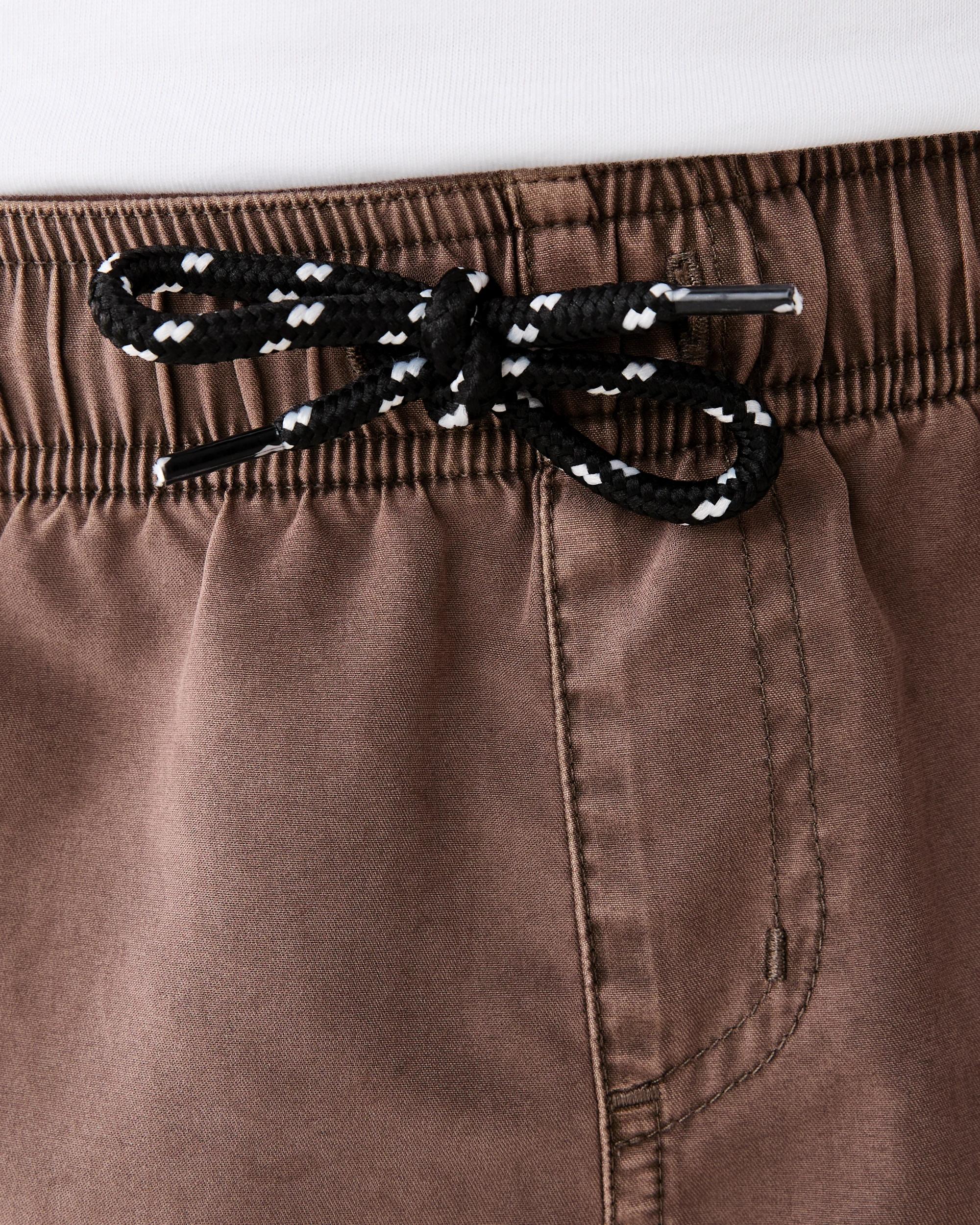 3 Washed Shorts Mlky Brwn, 3 of 6