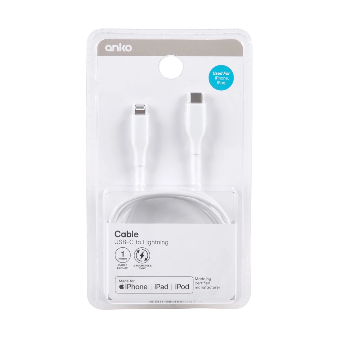 3 USB-C to Lightning Cable - 1m, 3 of 4