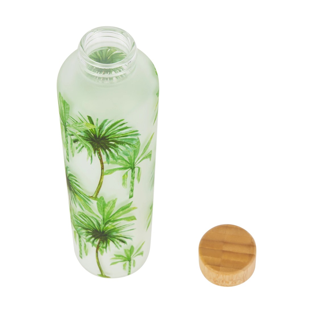 3 650ml Palm Tree Glass Bottle with Silicone Coating, 3 of 4