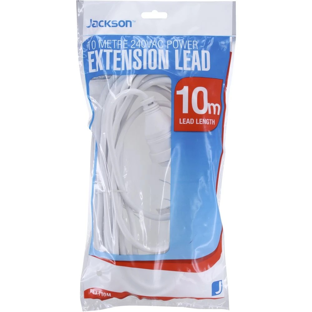 2 Jackson Power Extension Lead 10m White, 2 of 3
