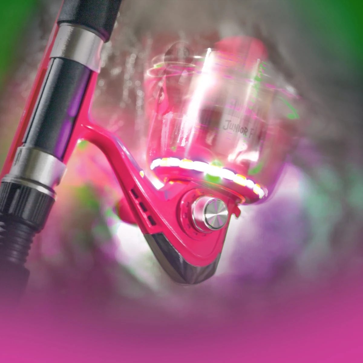 6 Jarvis Walker Junior Flash Spin Combo - 5ft., Pink, 6 of 6