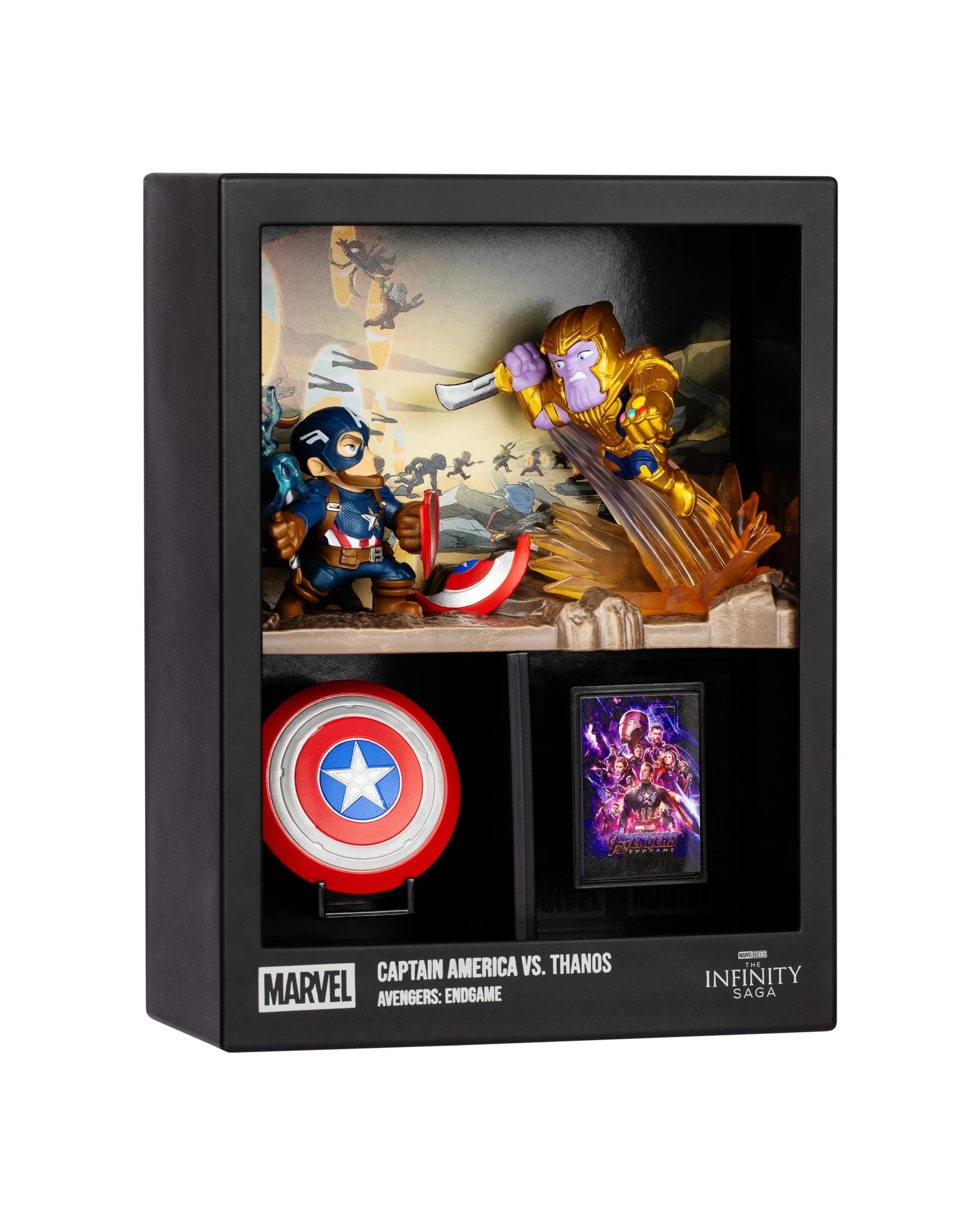 3 Fandrop Marvel MV03 Captain America vs Thanos 2 Figure Diorama, 3 of 7