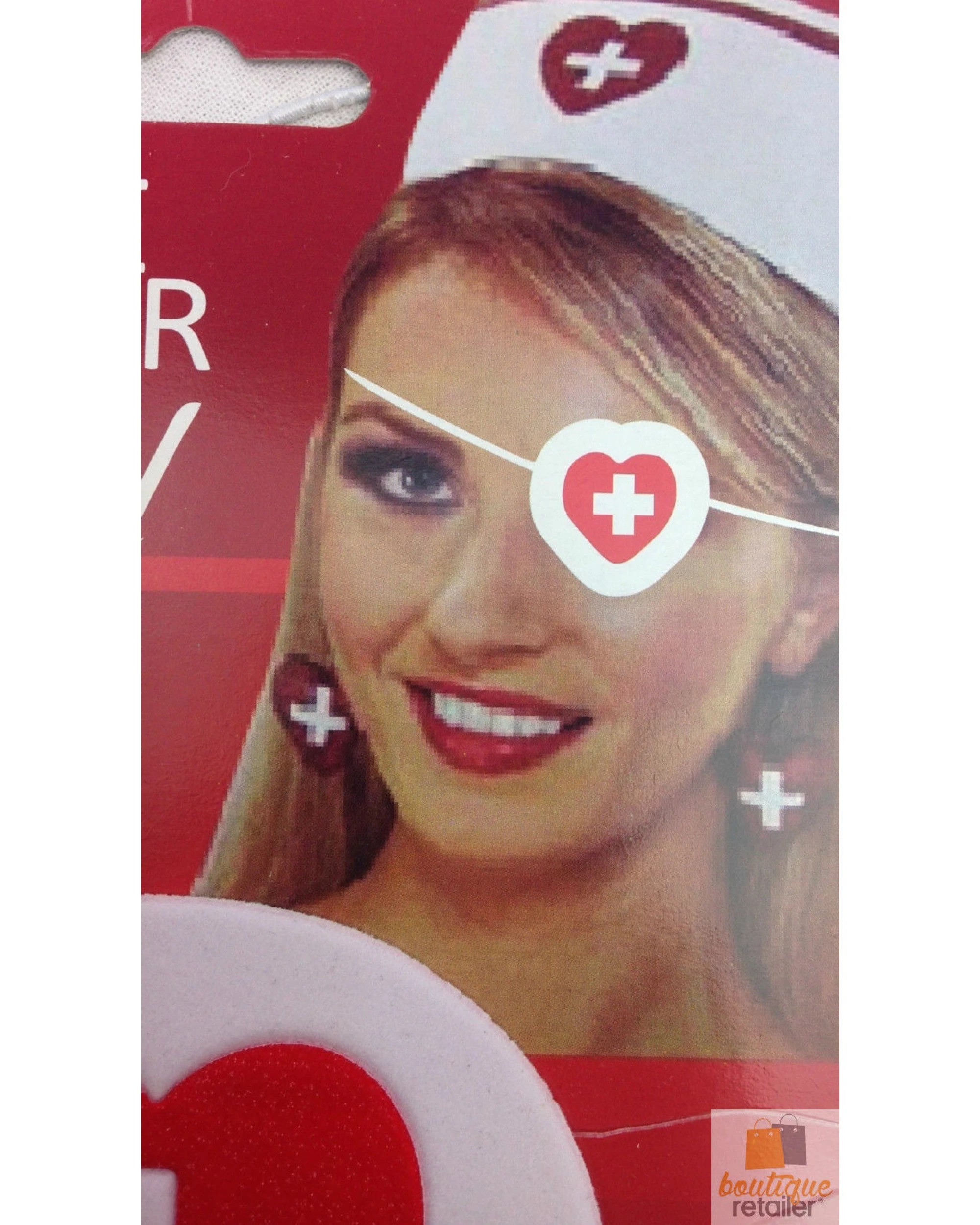 2 BR Costumes Nurse Eye Patch Costume Accessory for Heart-Themed Dress-Up, 2 of 3