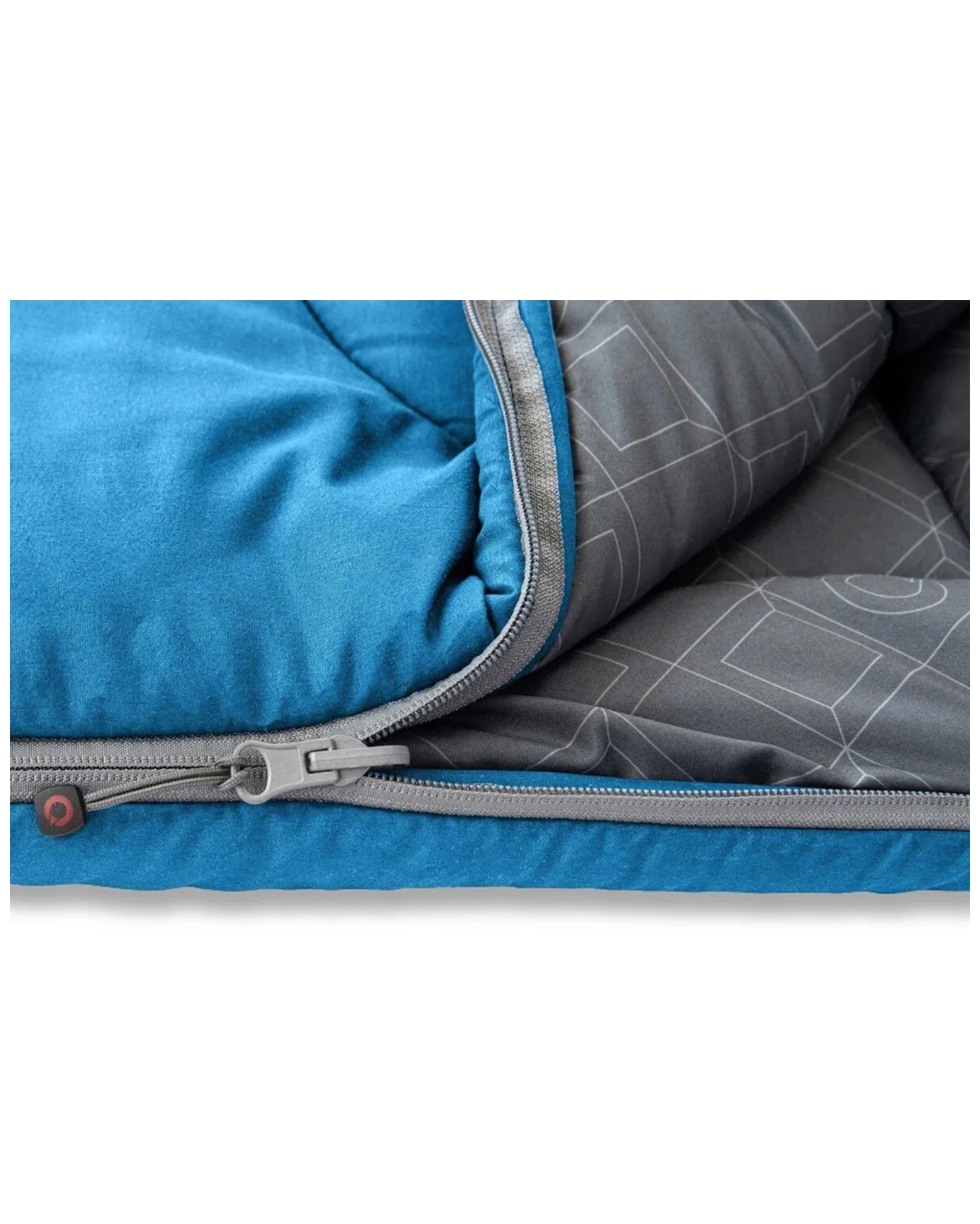 6 Quest Ridgeline 0 Degree Sleeping Bag With Carry Bag Synthetic Fill - Blue, 6 of 8