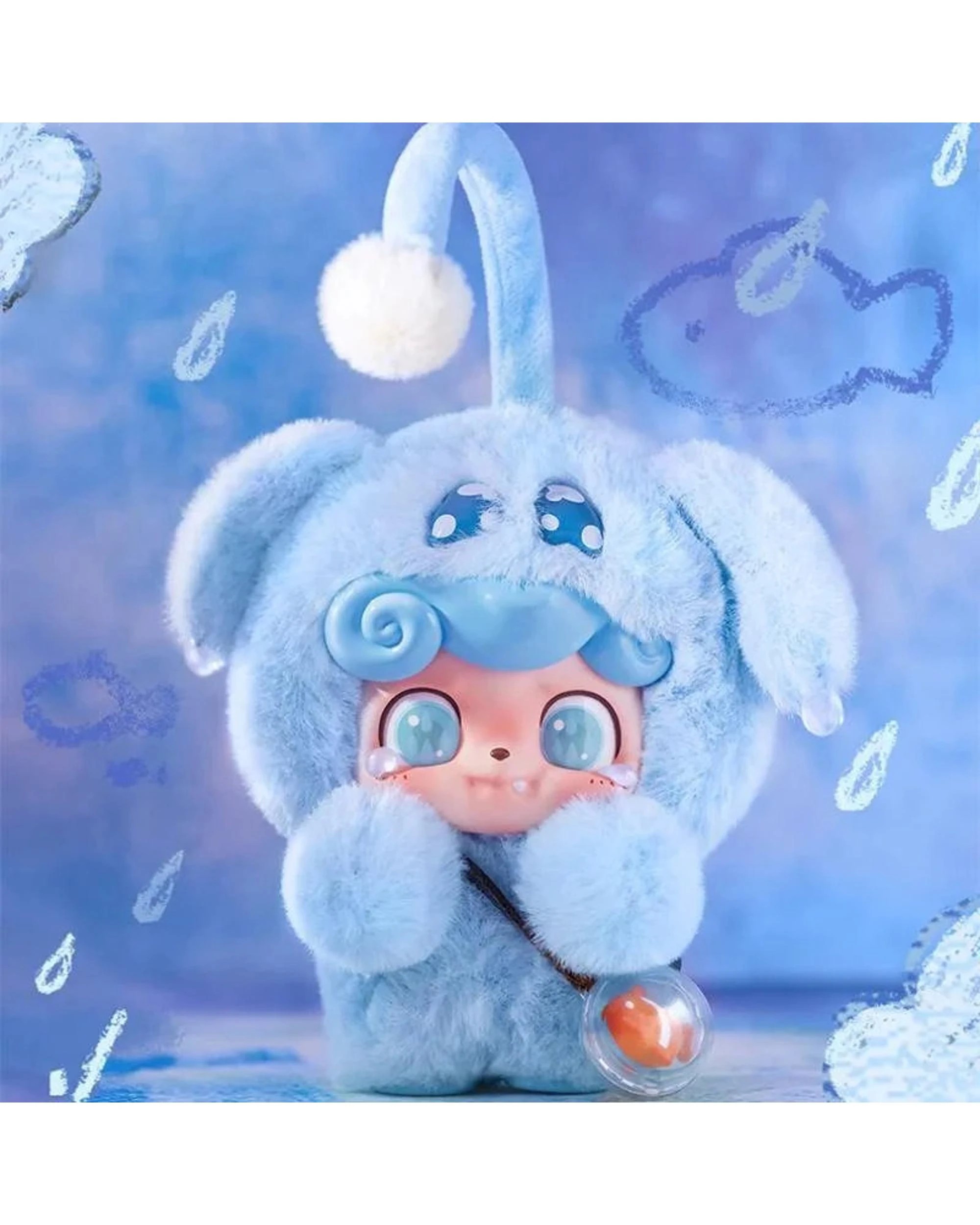 7 Jotoys Q.KID Emotional Hairy Monsters Plush Blind Box, 7 of 10