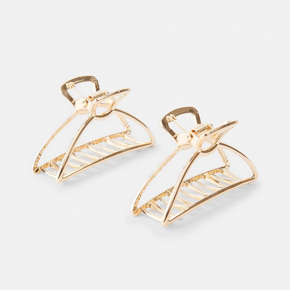 1 2 Pack Gold Tone Metal Hair Clips, 1 of 4