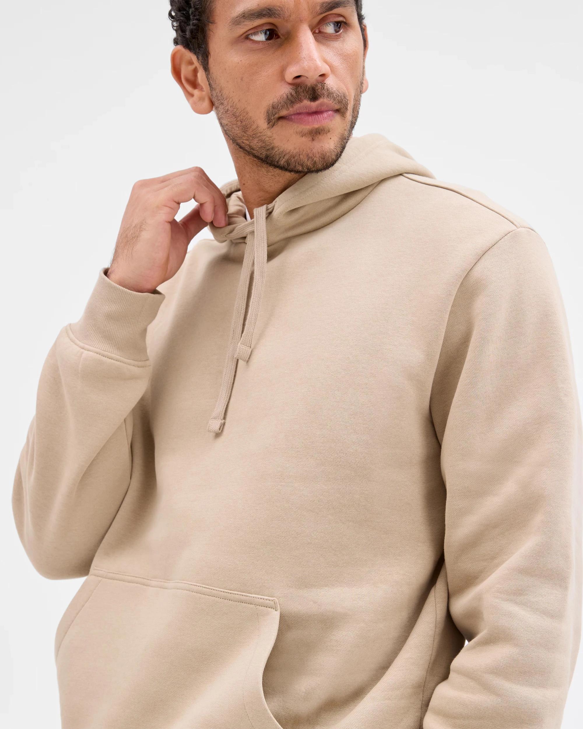 2 Target Man Australian Cotton Blend Popover Hoodie SAND, 2 of 6