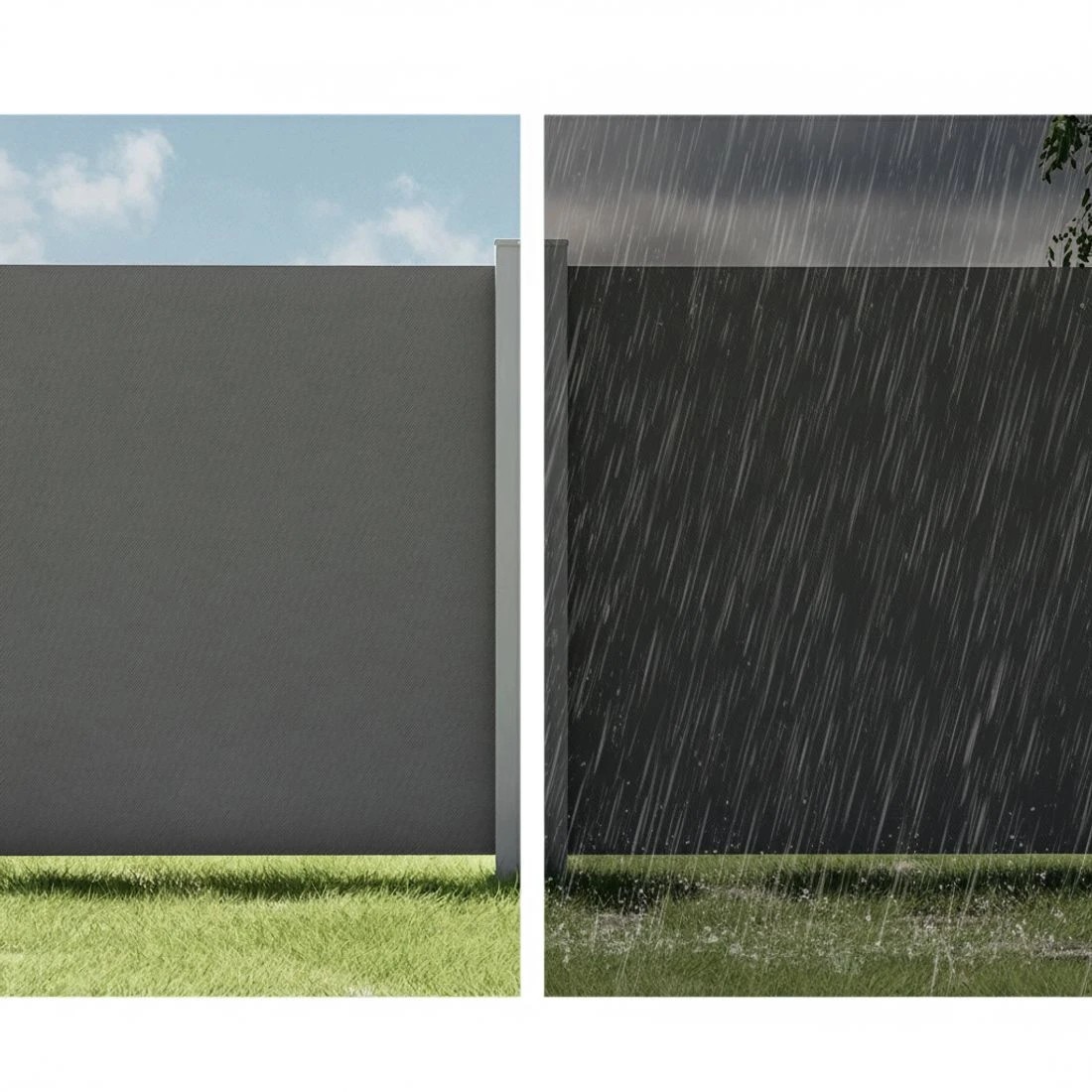 5 Instahut Side Awning Sun Shade Outdoor Retractable Privacy Screen 1.8X3M - Grey, 5 of 6