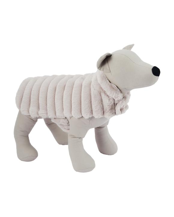 Pet Ribbed Vest - Large, Almond