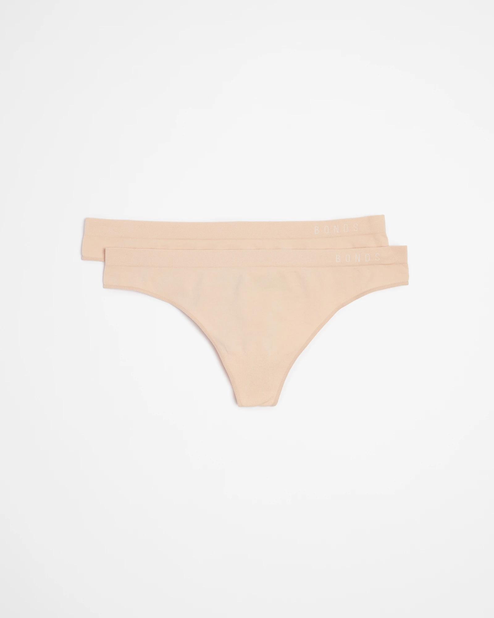1 Women's Seamless G-string Briefs 2 Pack - Bonds NUDE, 1 of 3